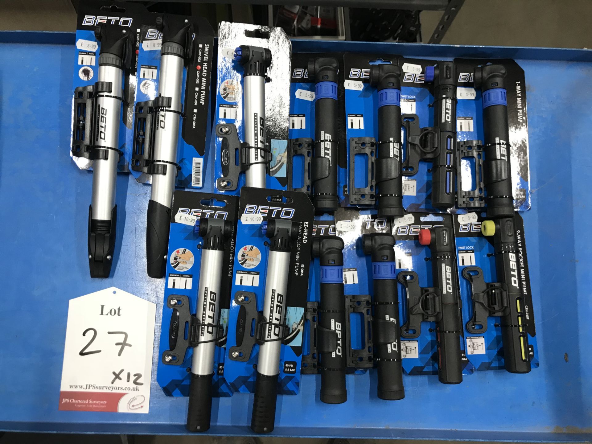 12 x Various Beto Mini-Pocket/Alloy Pumps