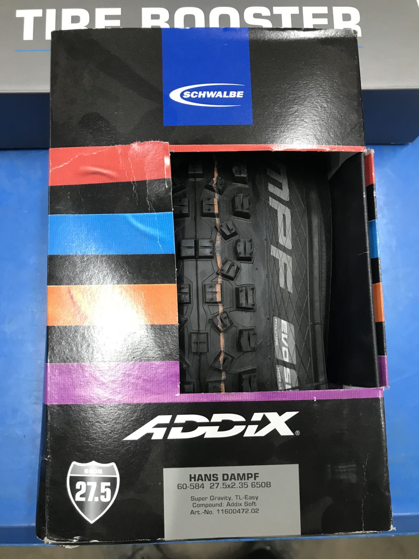 Schwalbe Addix Hans Dampf 27.5" Compound Tyres & Reusable Tyre Booster - Image 2 of 5