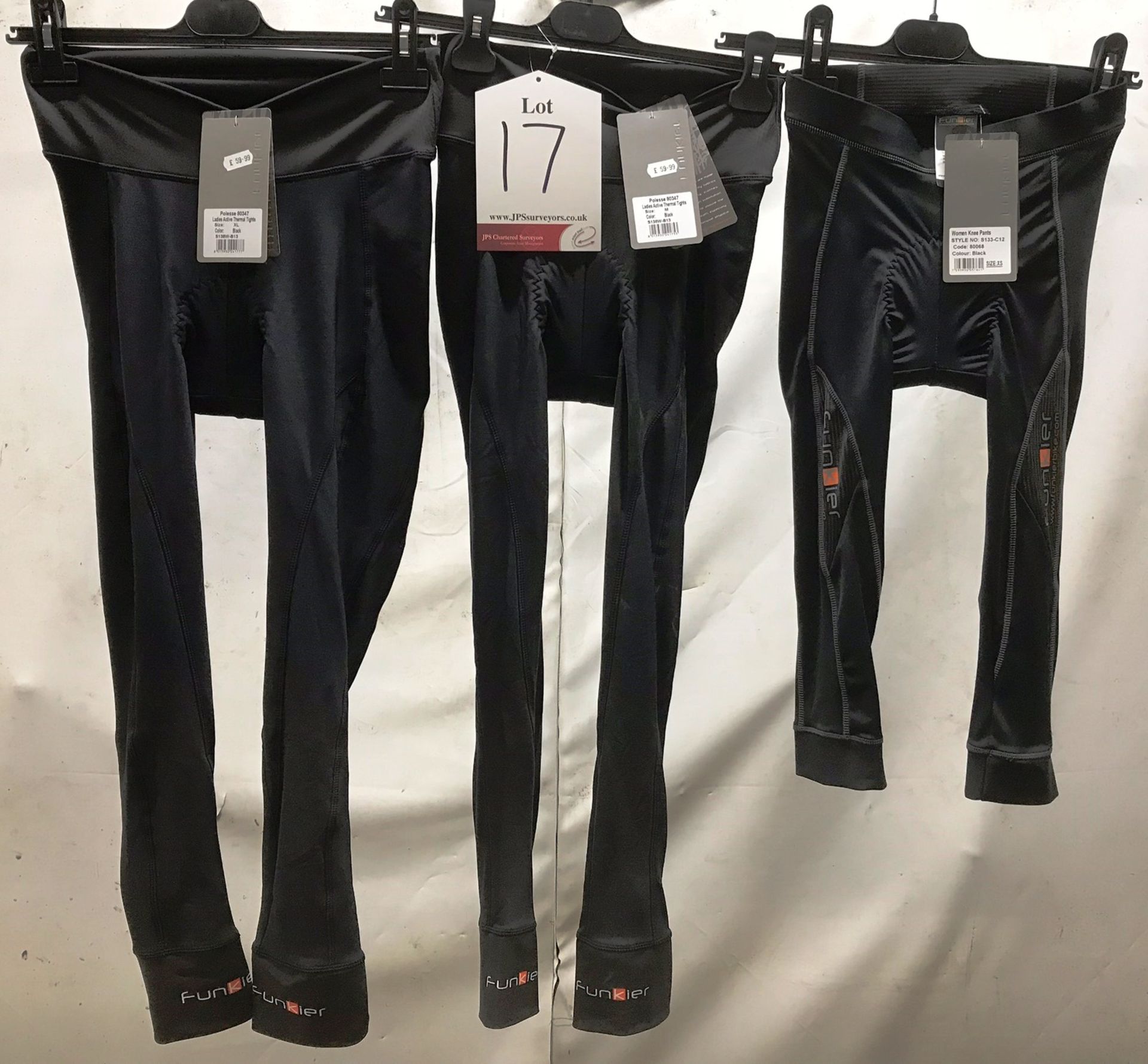 3 x Womens Funkier cyclings pants - various styles & sizes - RRP£150