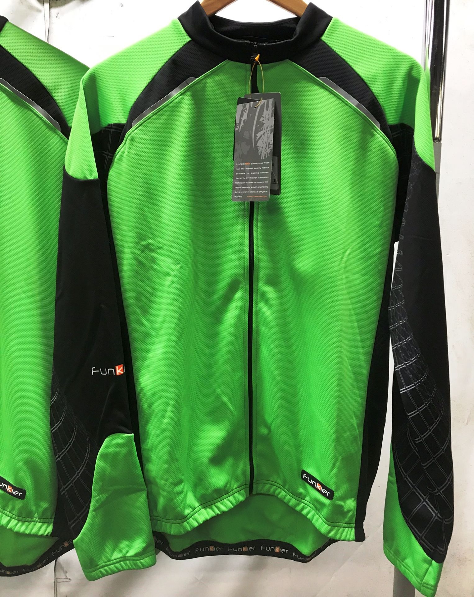 3 x Funkier mens cycling jerseys - sizes: 1 x XL & 2 x XXL - new w/ tags - RRP £134.97 - Image 2 of 8