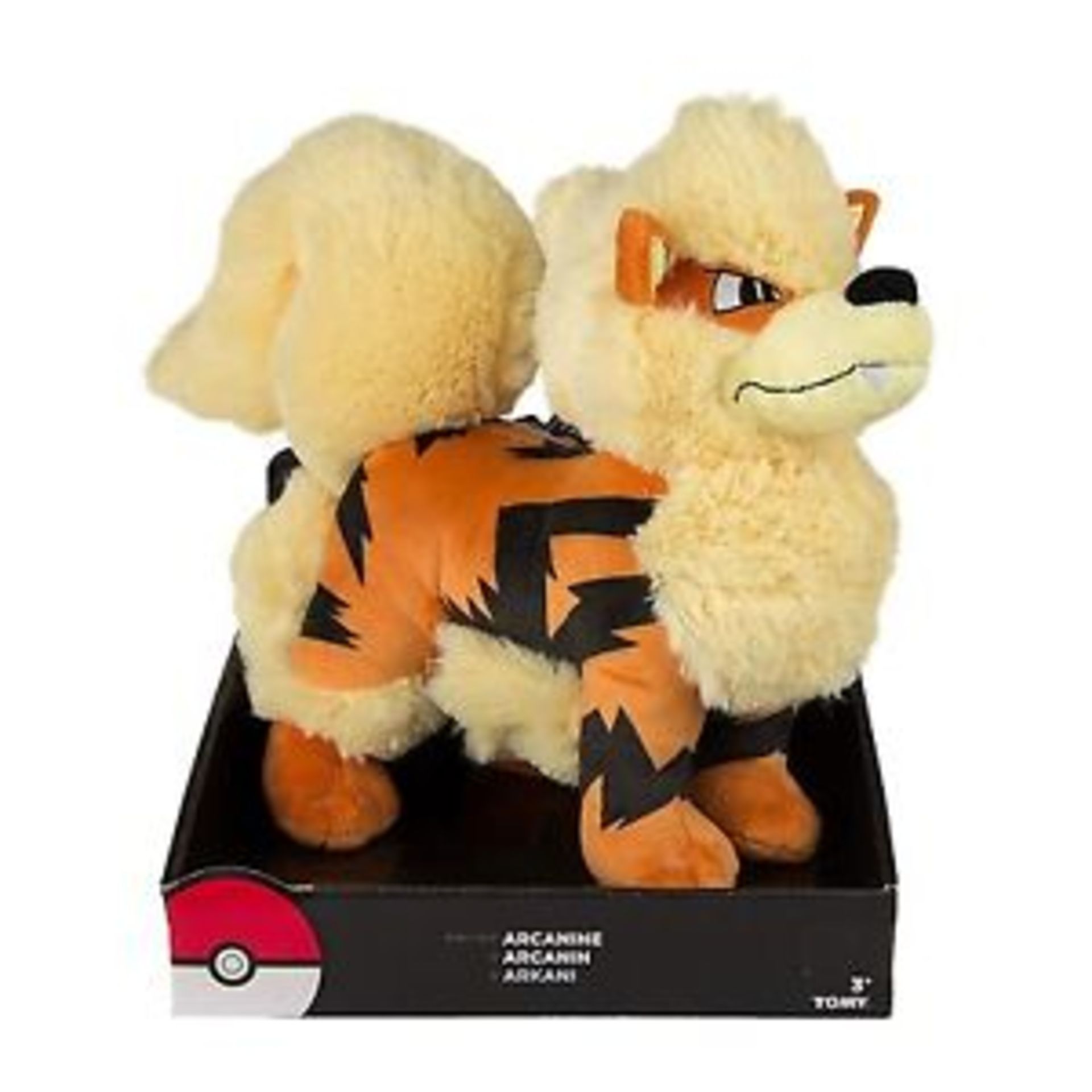 90 x Tomy Children Gifts Jumbo Pokemon Arcaine Plush Toy With Stand | @ RRP £12.75 | Total: £1,147.5