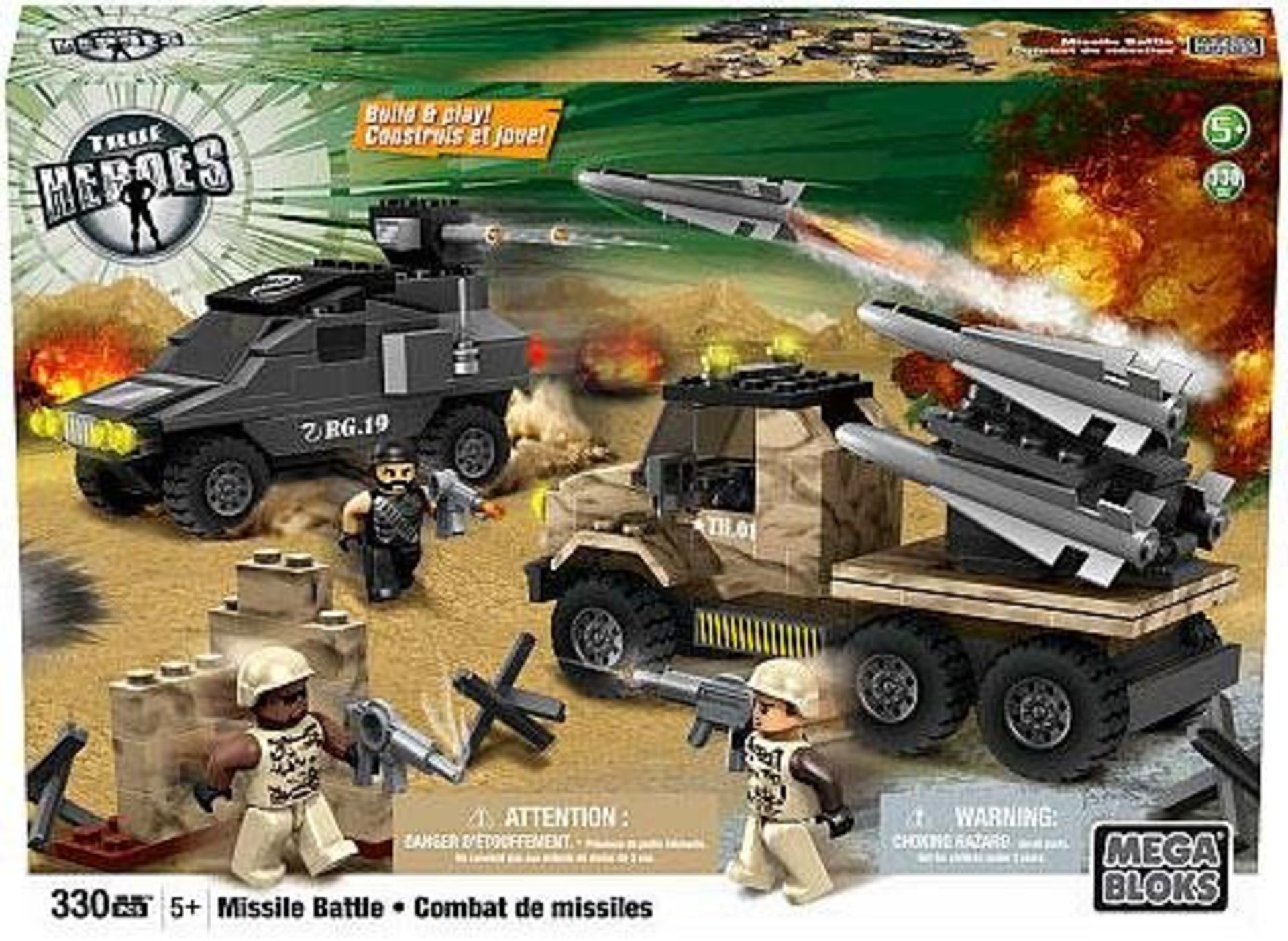 136 x True Heroes Army Missile Battle | @ RRP £9.03 | Total: £1,228.08