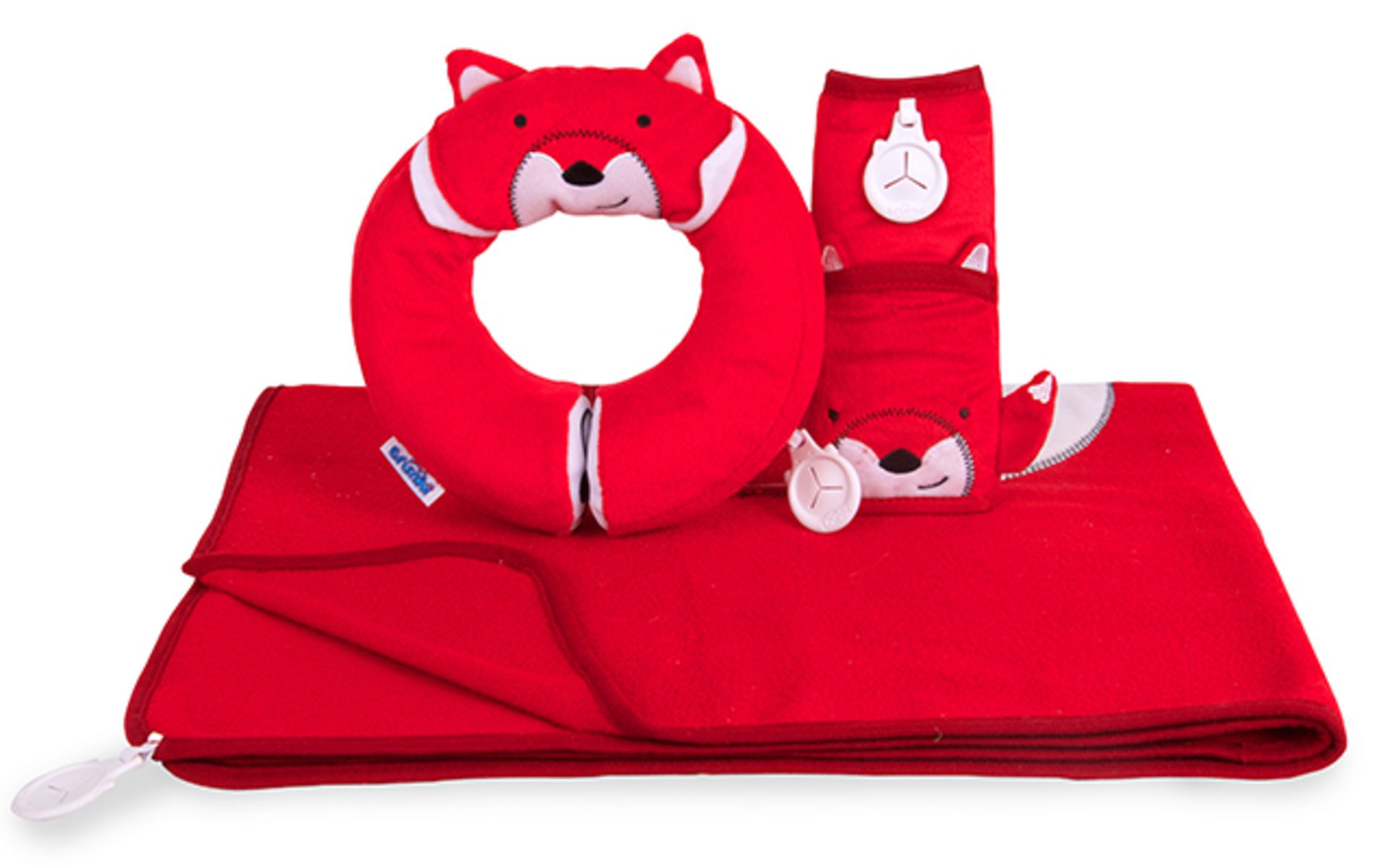 360 X Trunki Kids Snuggleset Felix Fox Travel Set (Yondi Pillow / SnooziHedz Blanket / Seatbelt Pad)