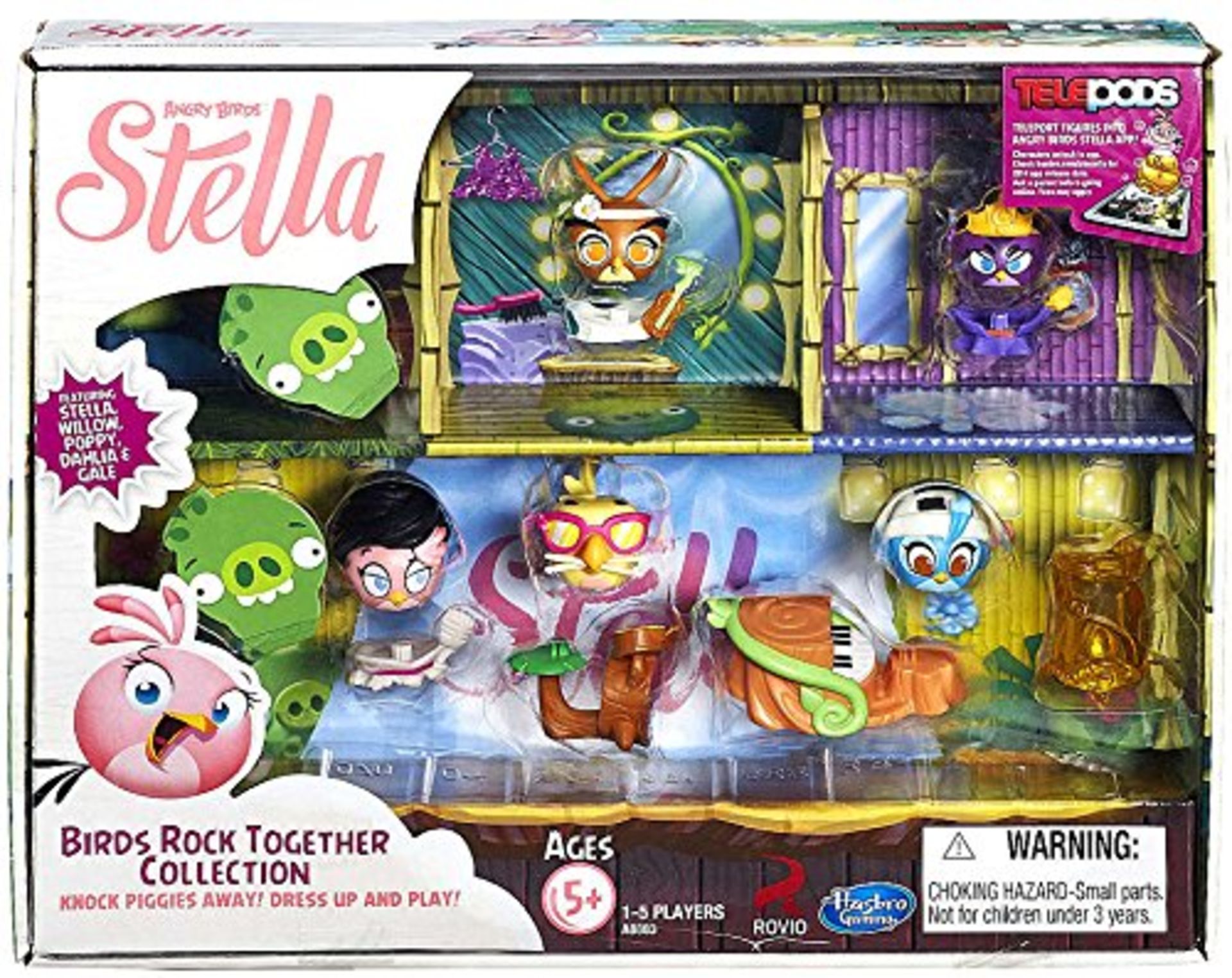 324 x Angry Birds Stella Telepods Birds Rock Together Figure Collection | @ RRP £5.25 | Total: £1,70