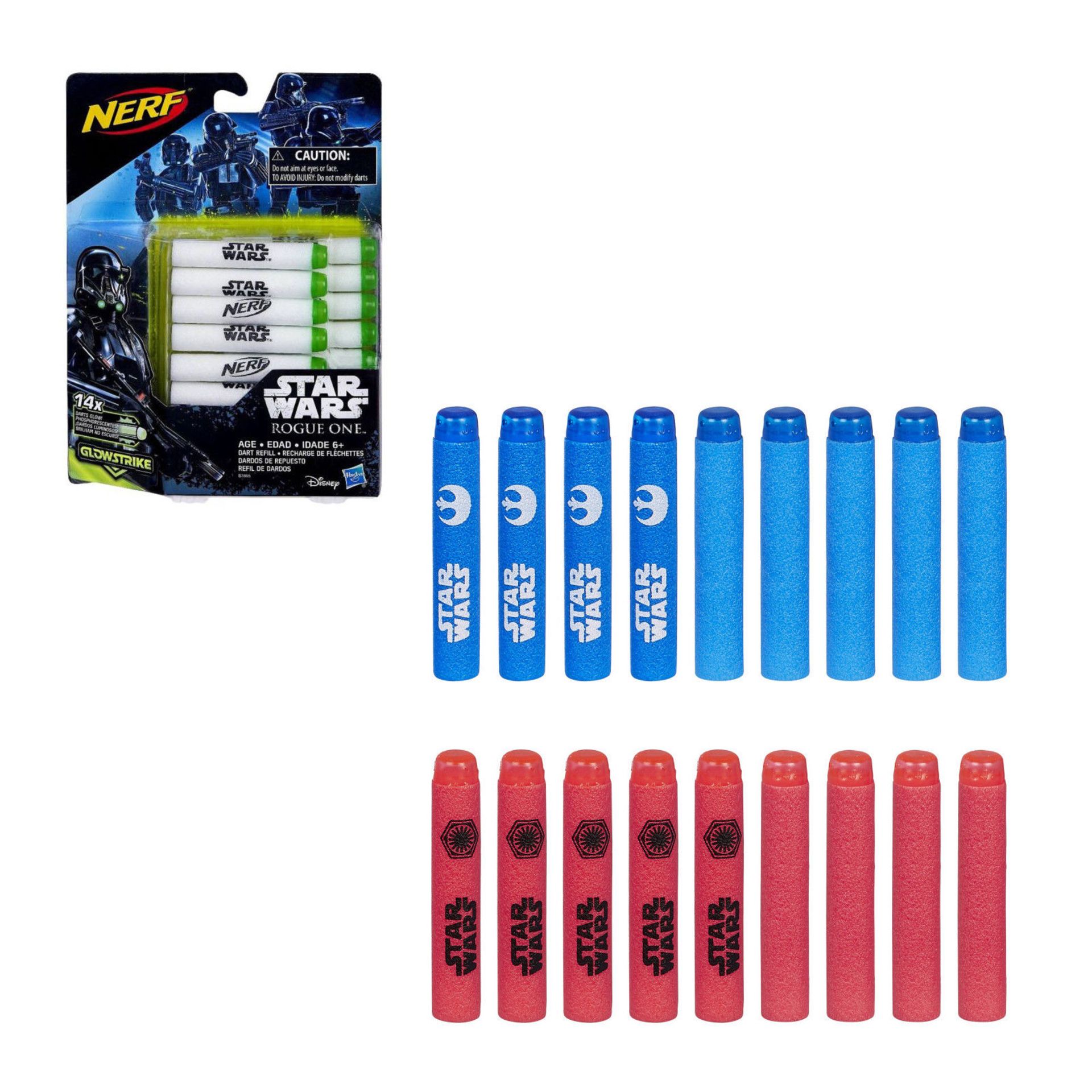 501 X Star Wars Rogue One Nerf GlowStrike Dart Refill (14 Pack) RRP £2740.47