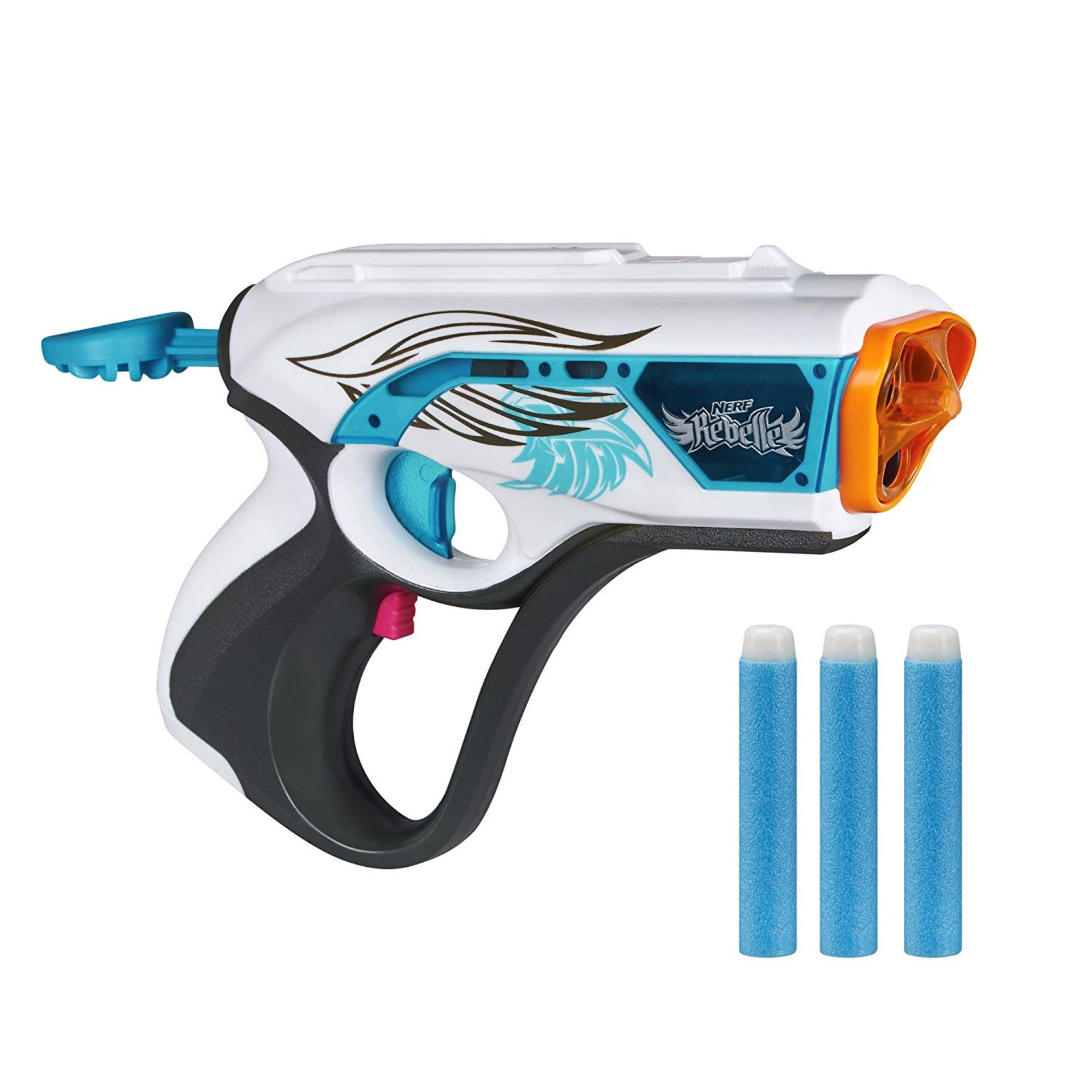 103 X Nerf Rebelle Toy Lumanate Blaster with Glowing Darts RRP £690.1