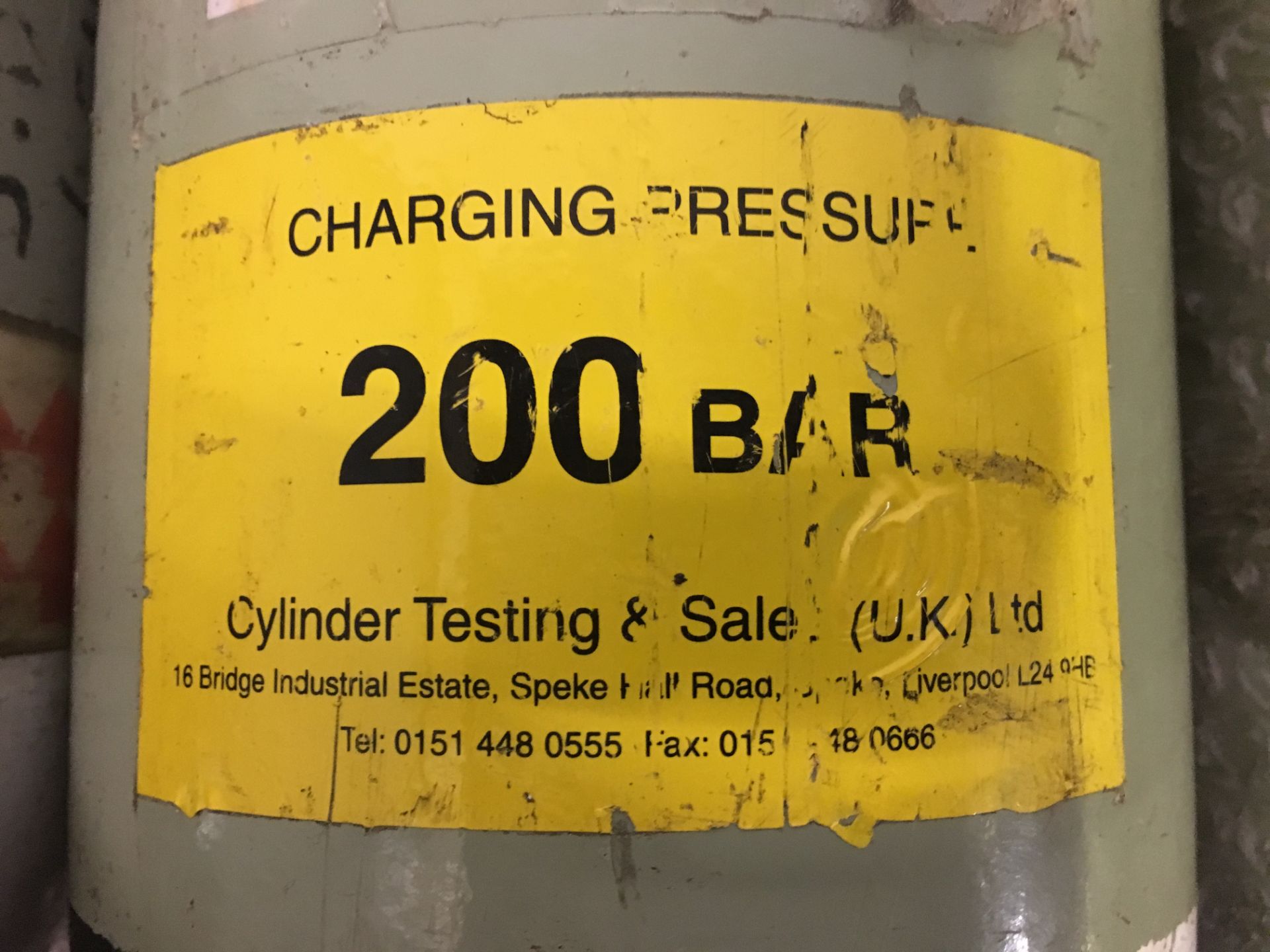 2 x Sabre 200 Bar Compressed Air Cylinder with Saver Valves and 1x Drager 3L Compressed Air Cylinder - Image 3 of 3