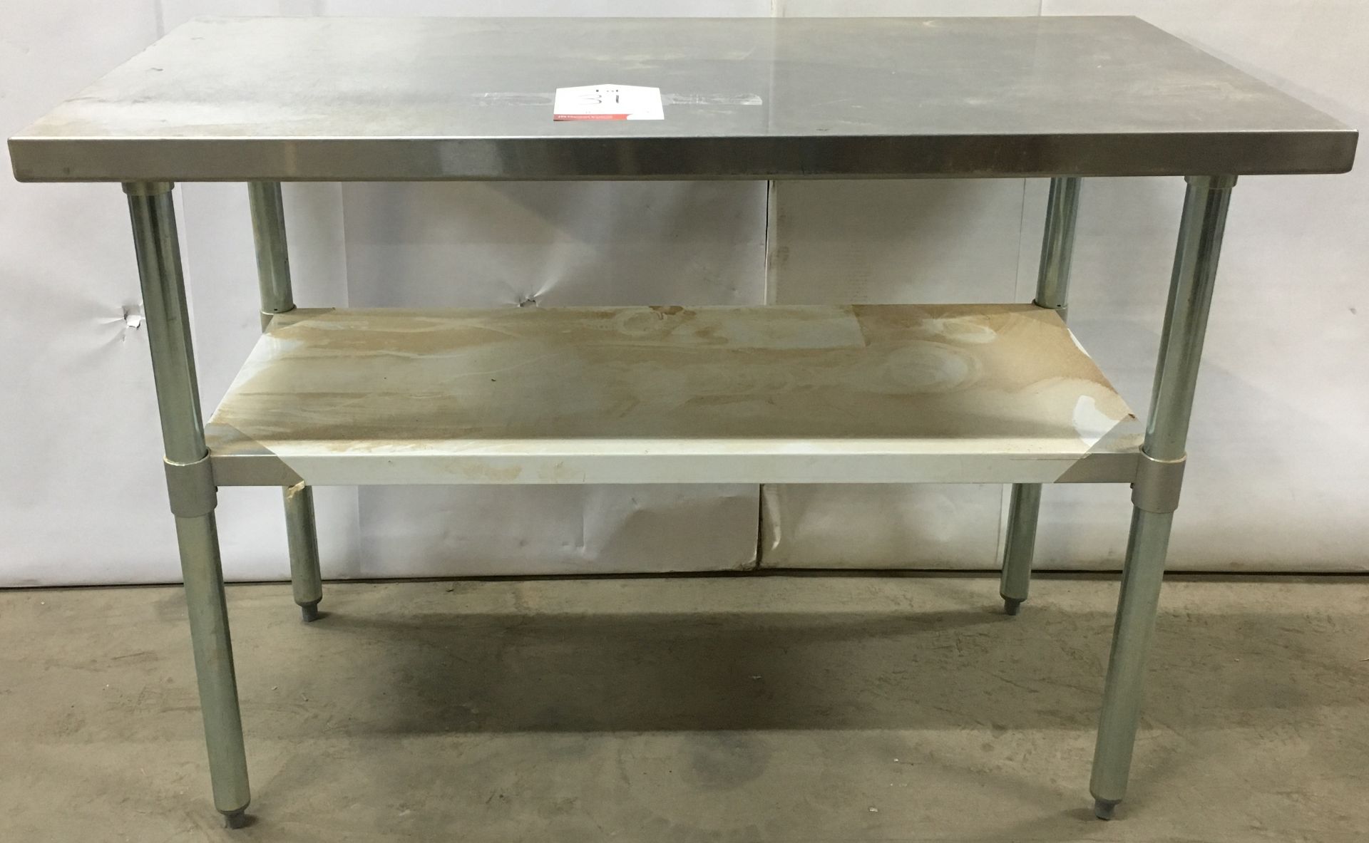 Stainless Steel Mixing Table with Under Shelf