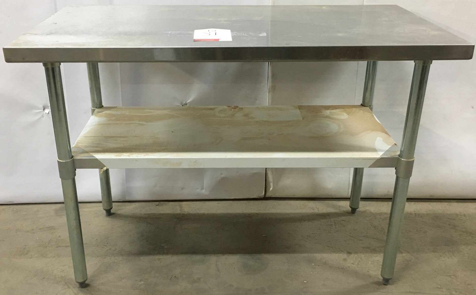 Stainless Steel Mixing Table with Under Shelf