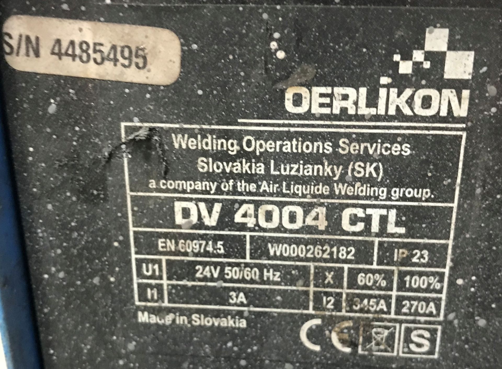 Oerlikon Citoline 4500TS (W) welder with Oerlikon power supply - Image 9 of 9