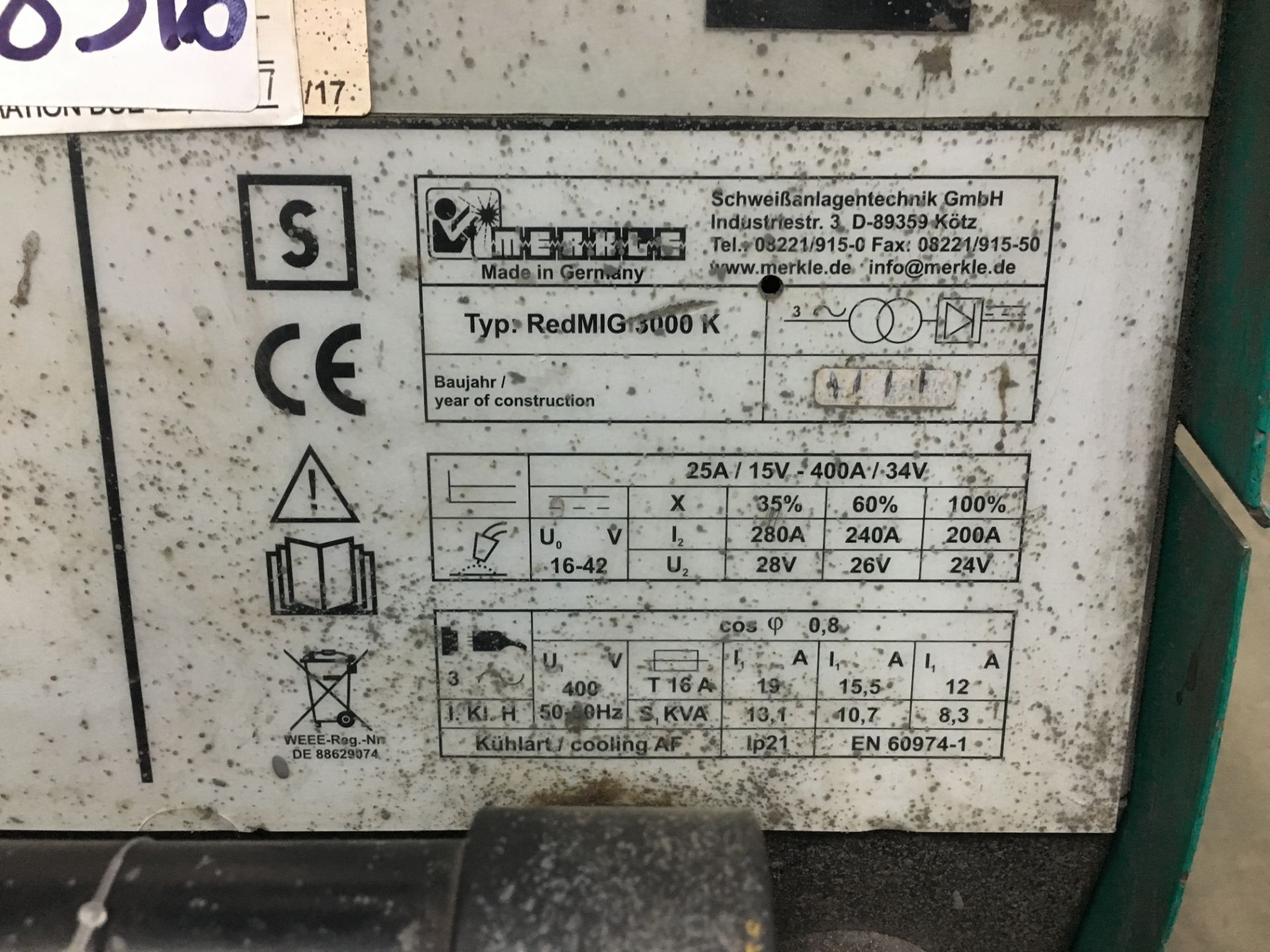 Merkle Redmig MIG Welder - Image 4 of 5