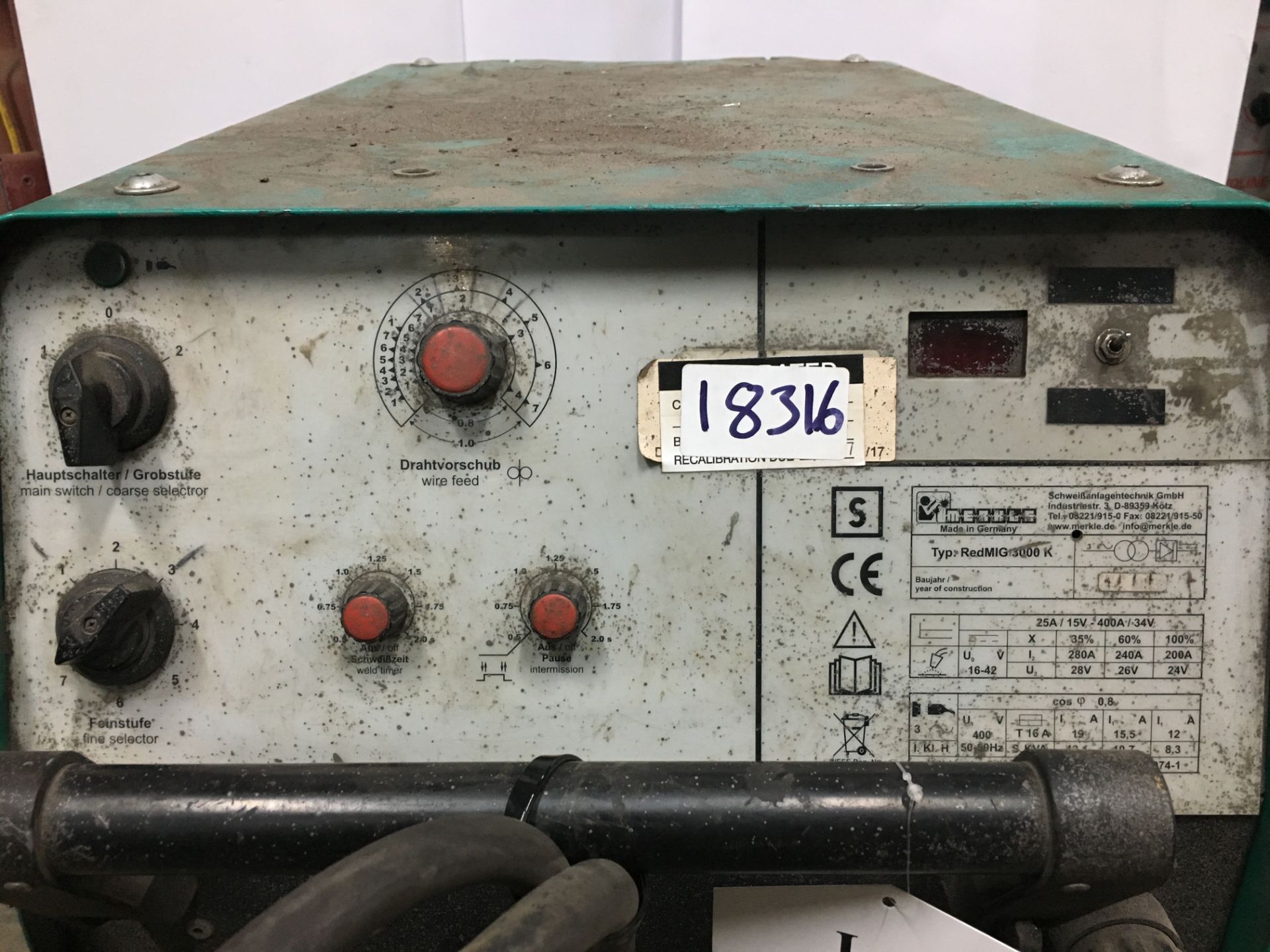 Merkle Redmig MIG Welder - Image 3 of 5