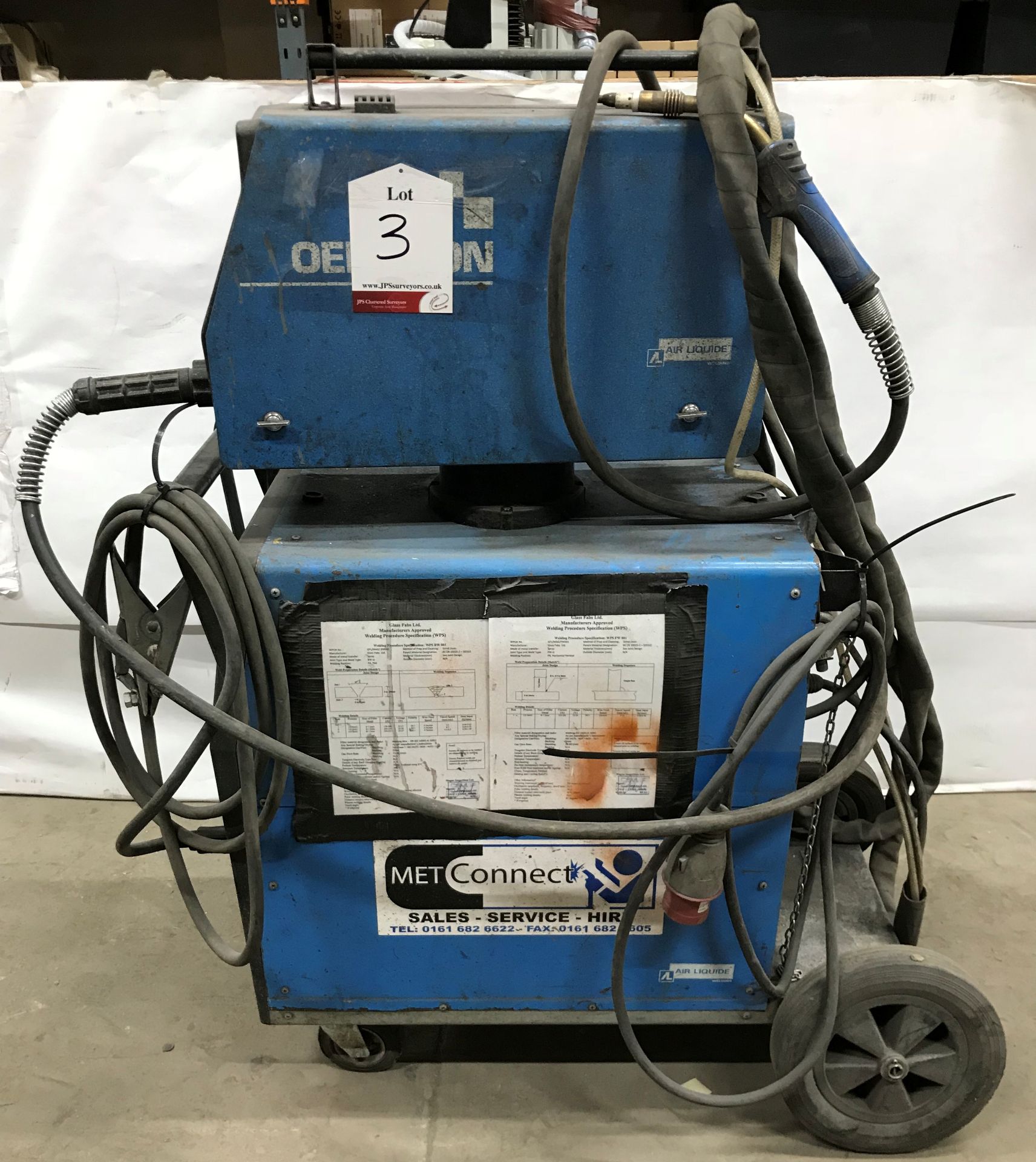 Oerlikon Citoline 4500TS (W) welder with Oerlikon power supply