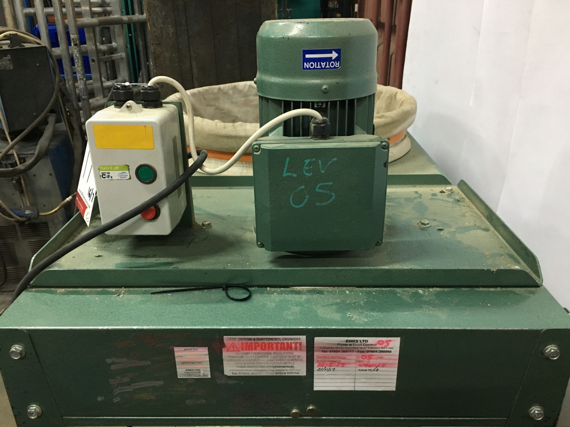 Single Bag Dust Extractor Unit w/ TEC Electric Motor - Image 2 of 3