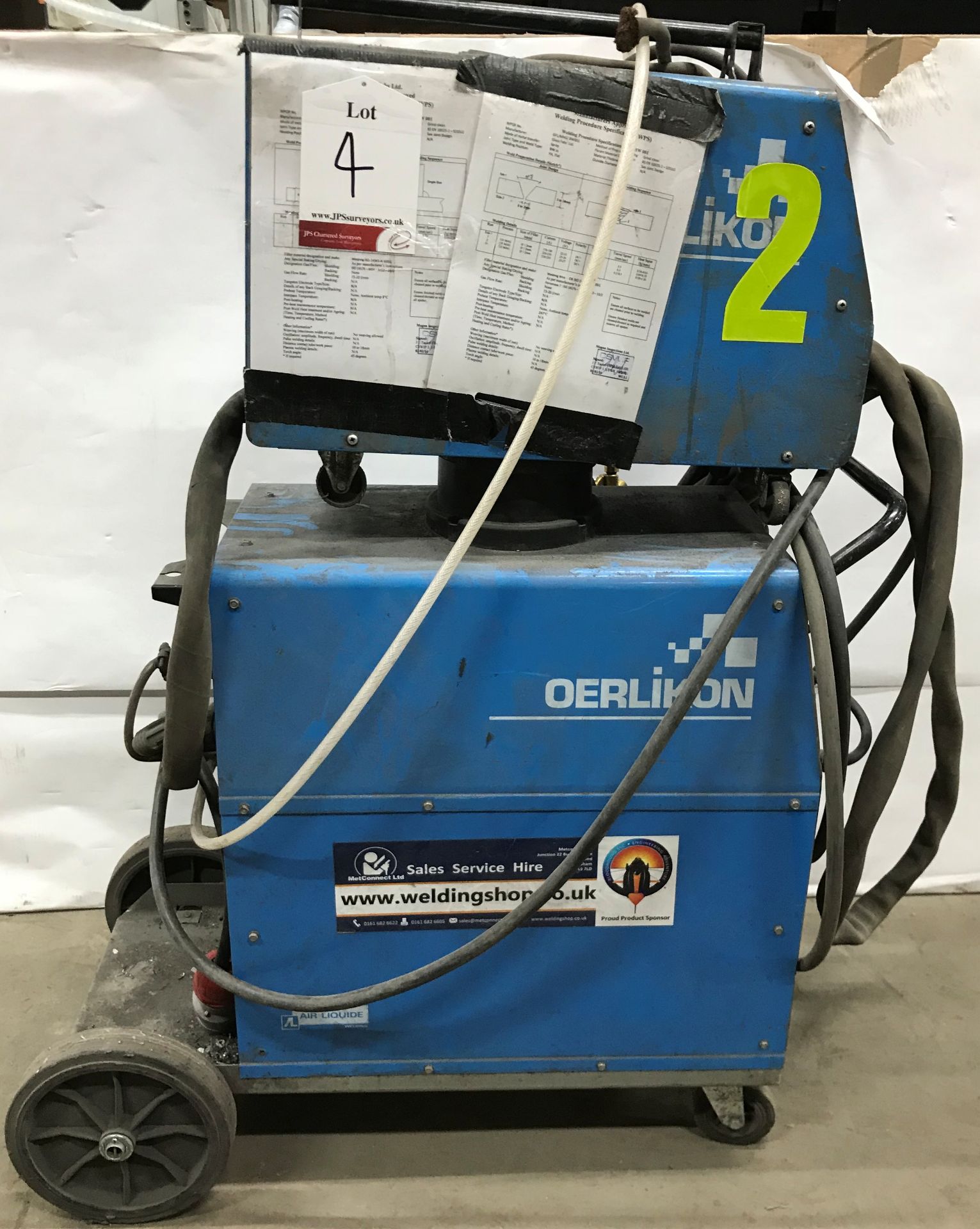 Oerlikon Citoline 3500TS welder with Oerlikon power supply