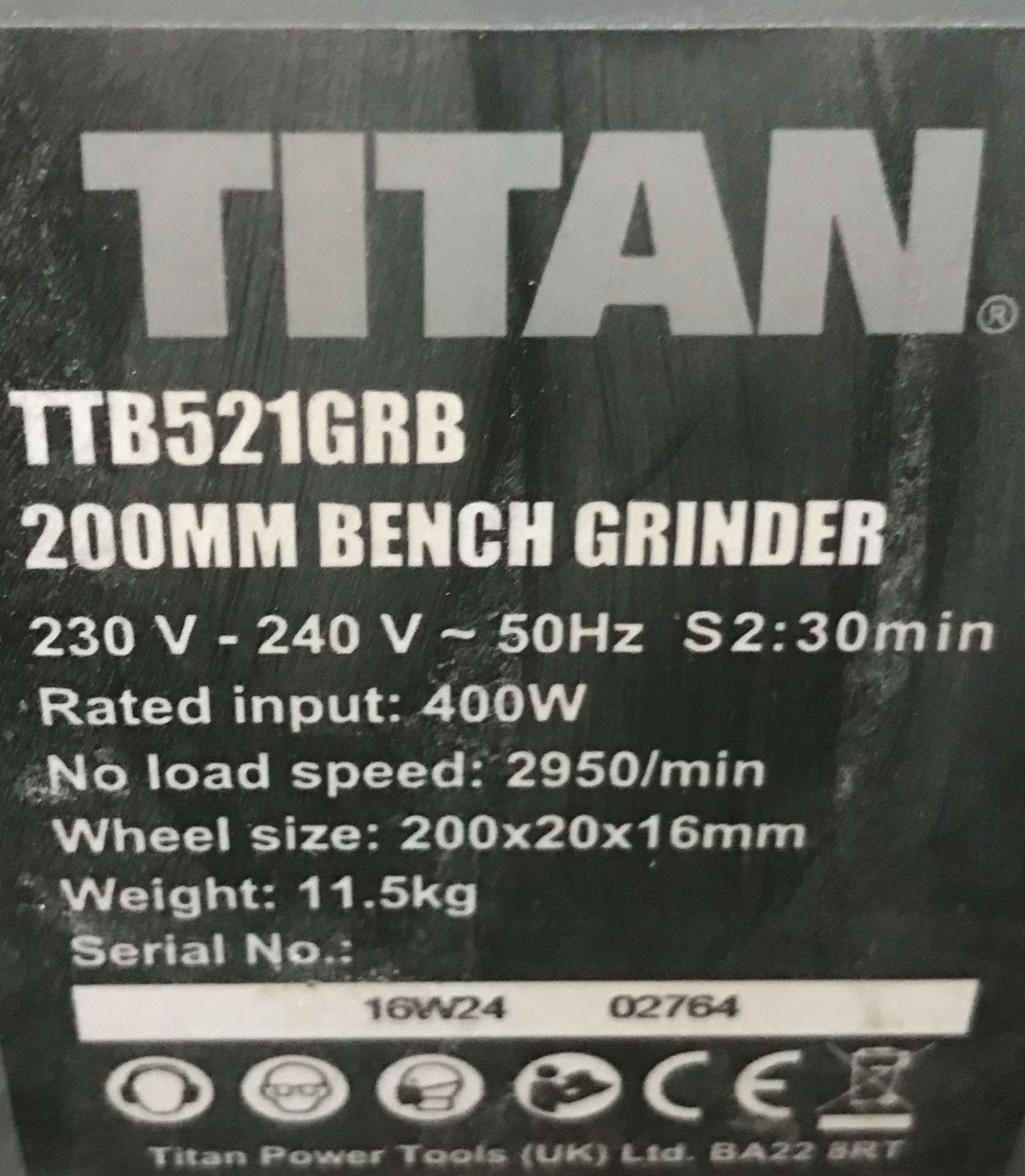 Titan Double Ended Bench Grinder - Image 2 of 2