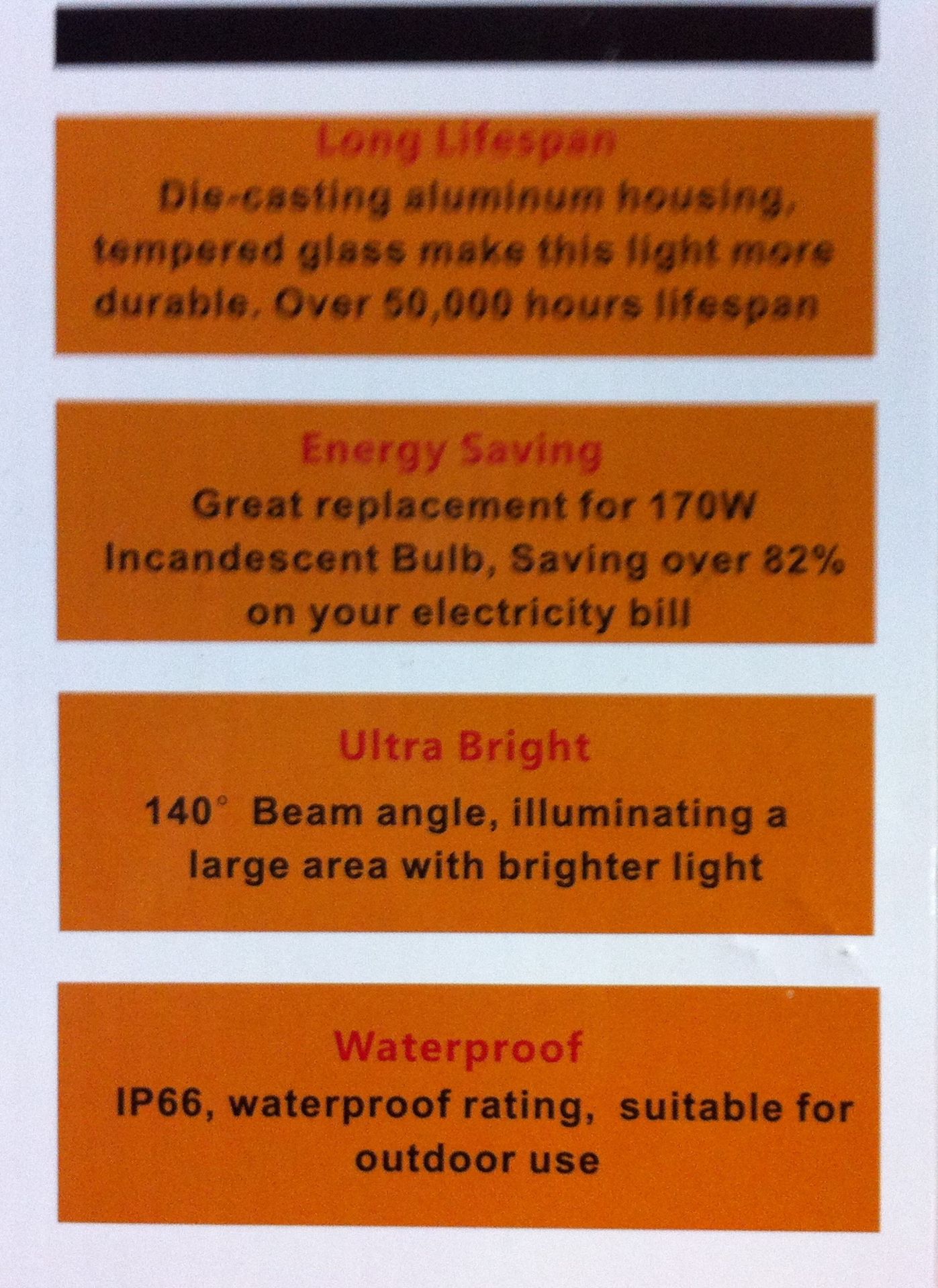 26 x Solar LED Floodlights, Energy Saving, Ultra Bright, Waterproof - Image 2 of 2