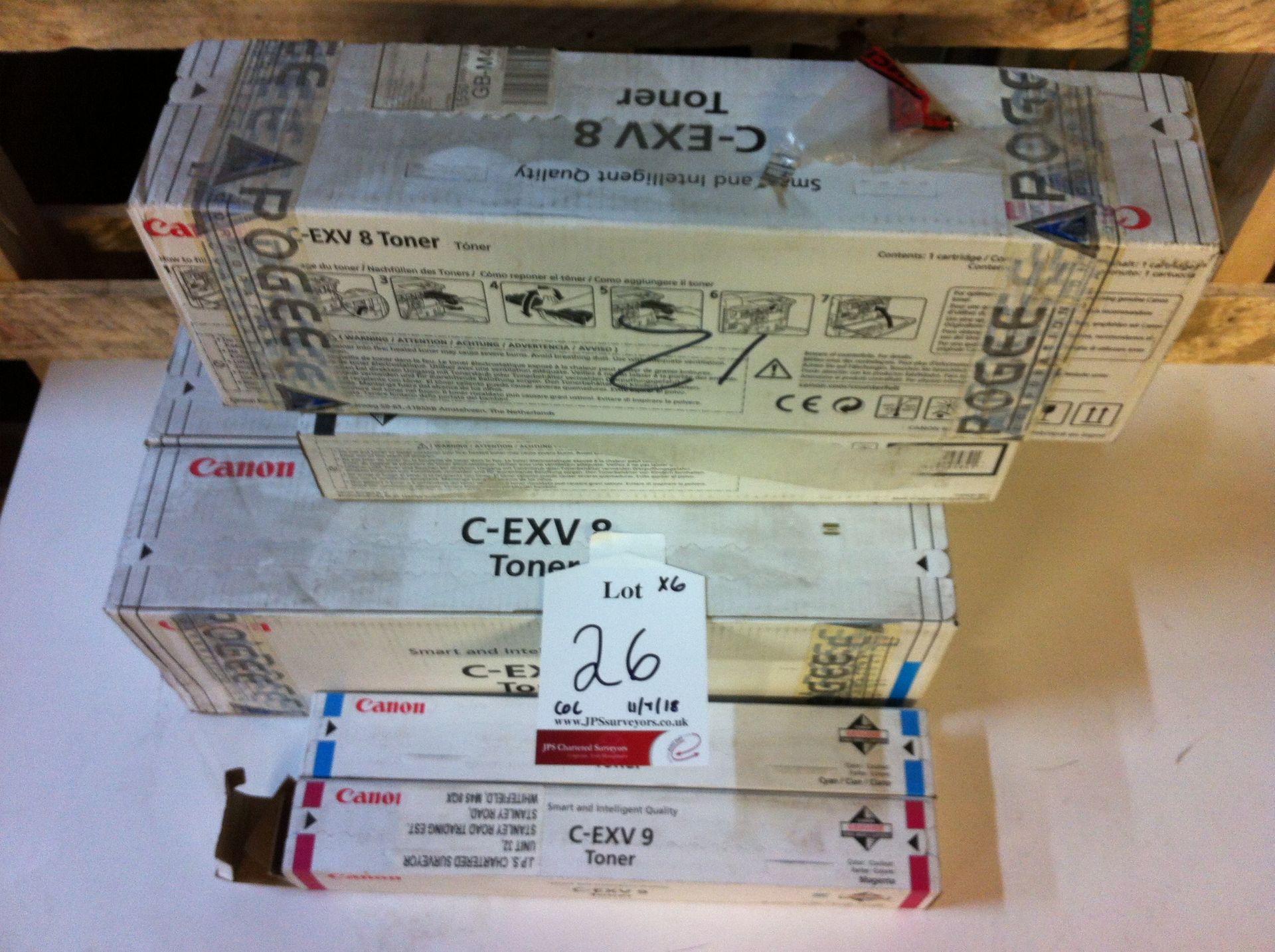 6 x Canon Printer Inks - see description