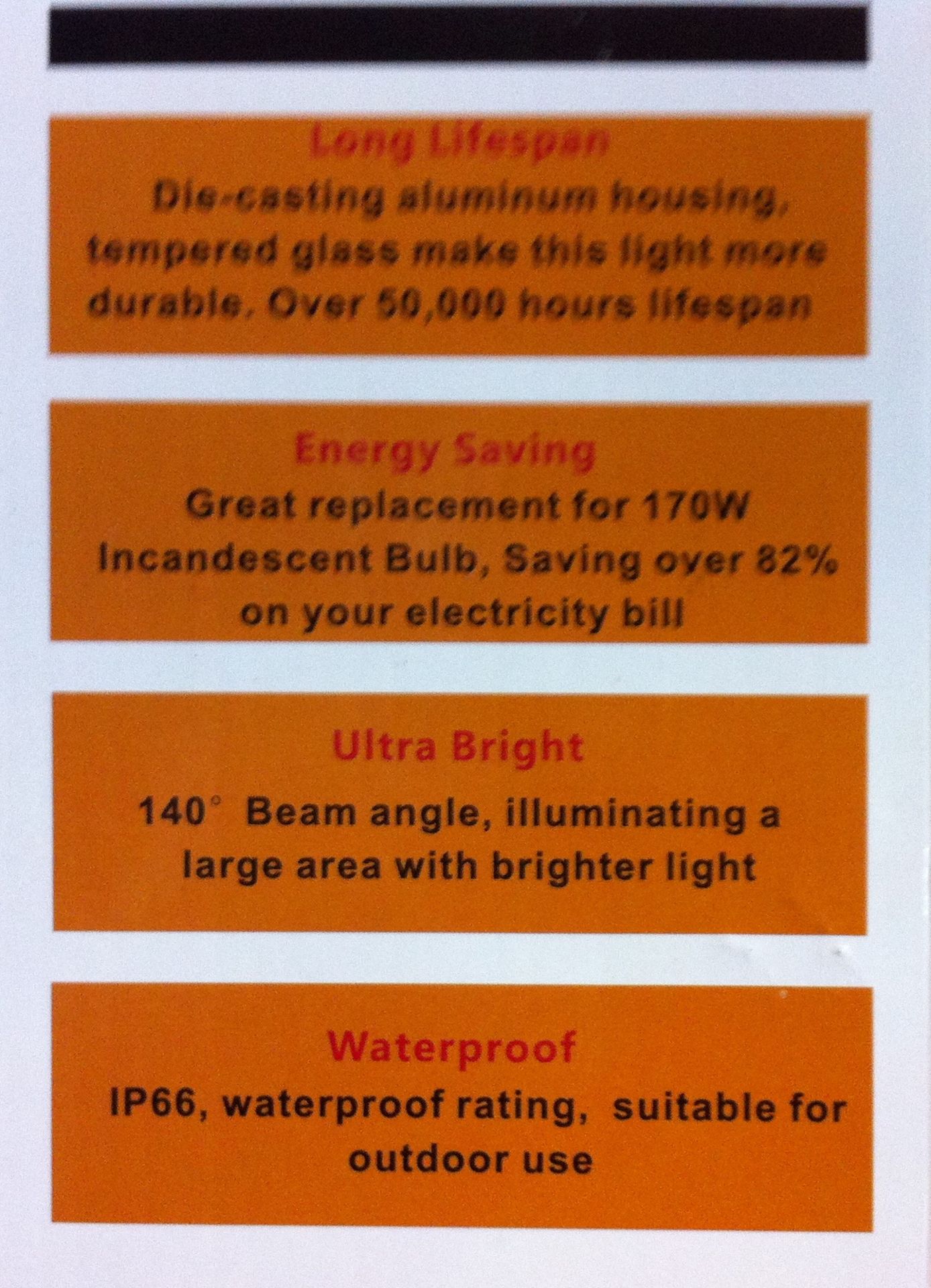 34 x Solar LED Floodlights, Energy Saving, Ultra Bright, Waterproof - Image 2 of 2