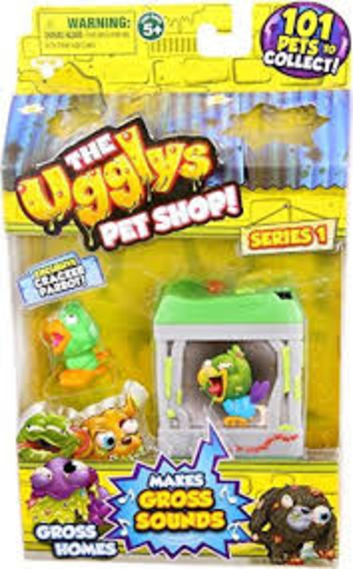 290 x The Ugglys Pet Shop!, Series 1 Gross Homes, Mutt Hut with Exclusive Blubbering Bulldog by Moos