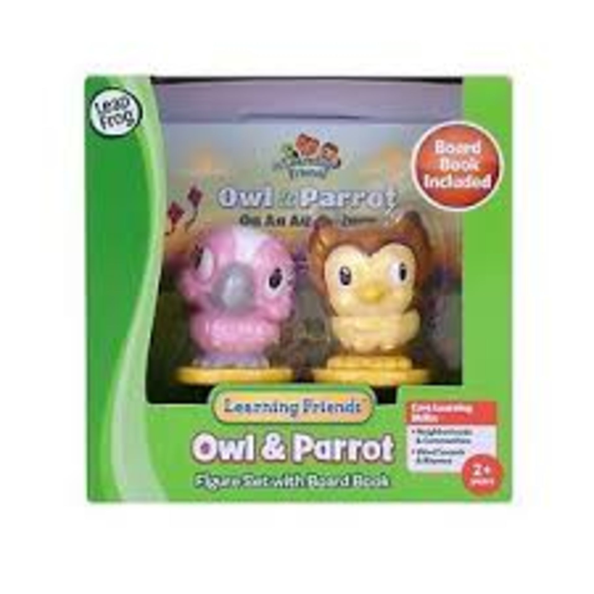 168 x LeapFrog Learning Friends Owl and Parrot Figures with Board Book | 708431192669 | RRP £ 1006.3