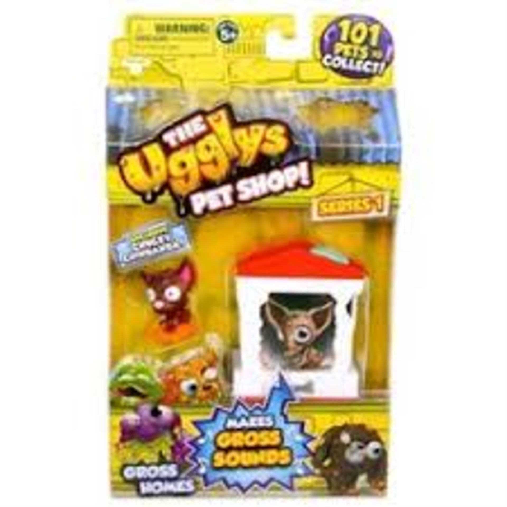 290 x The Ugglys Pet Shop!, Series 1 Gross Homes, Mutt Hut with Exclusive Blubbering Bulldog by Moos - Image 2 of 2