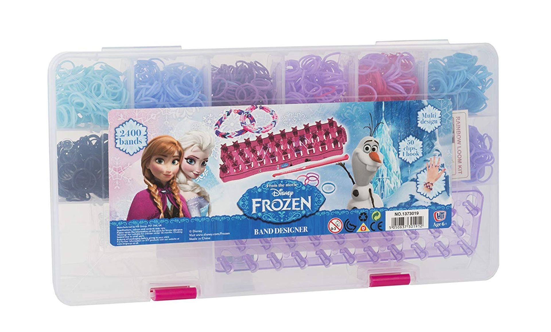 252 x Disney Frozen Deluxe Loom Band Set (with 2400 Bands and Case) | @ RRP £1,663.2