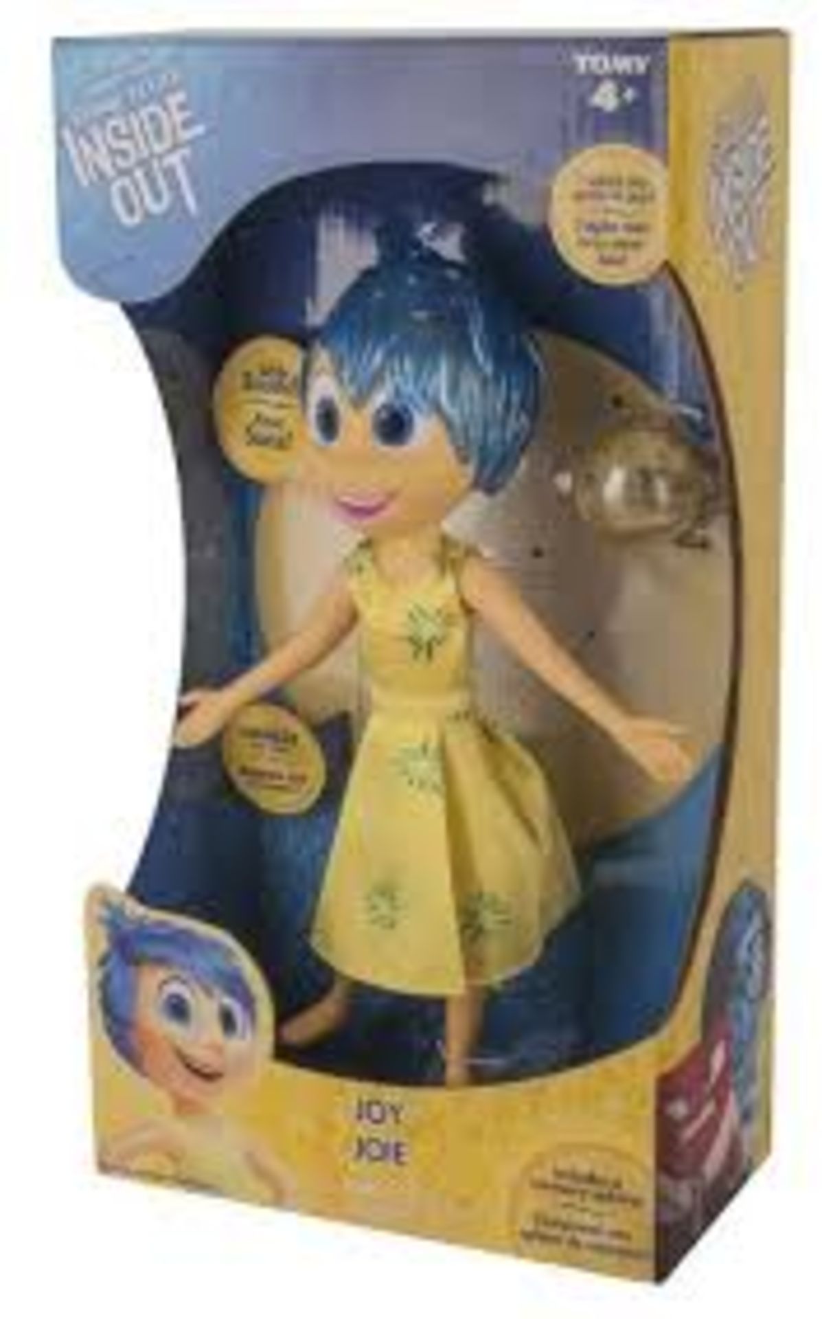 85 x Diney Pixar: Inside Out "Joy" Large Figure Doll Toy With Sound | 796714619033 | RRP £ 934.15