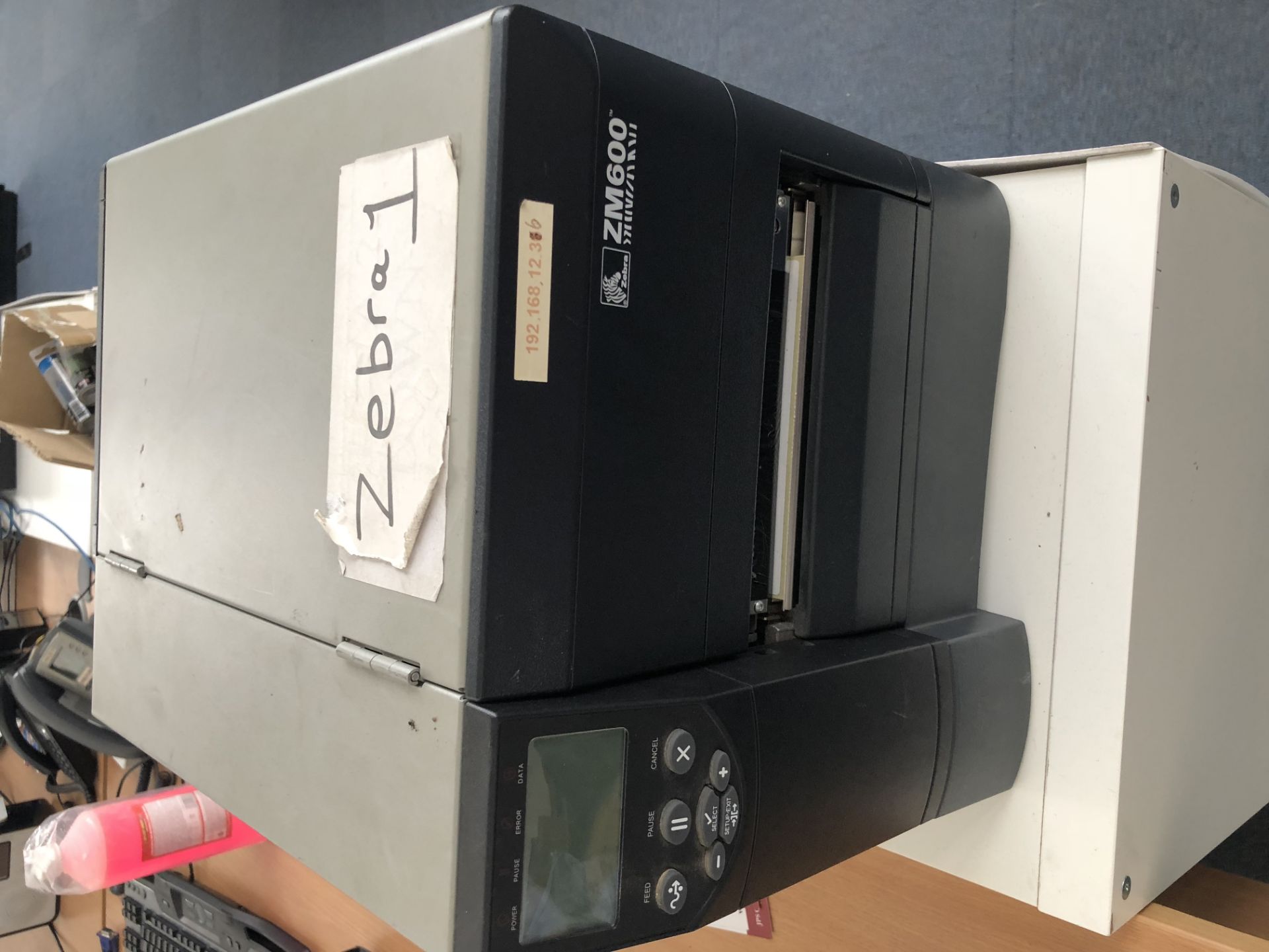 Zebra ZM600 thermal label printer