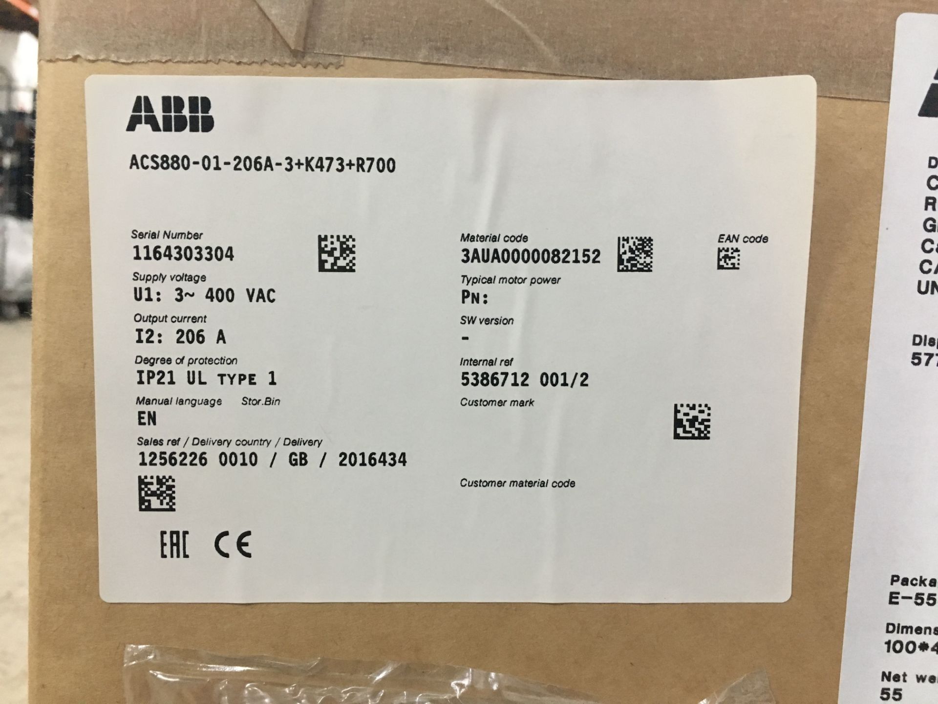 ABB Frequency Converter - Image 2 of 3