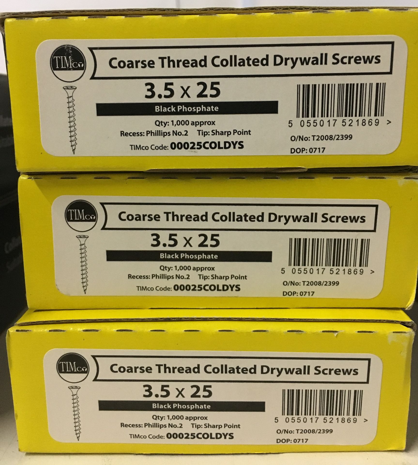 Approximately 7000 x Timco Coarse Thread Collated Drywall Screws - Image 3 of 4