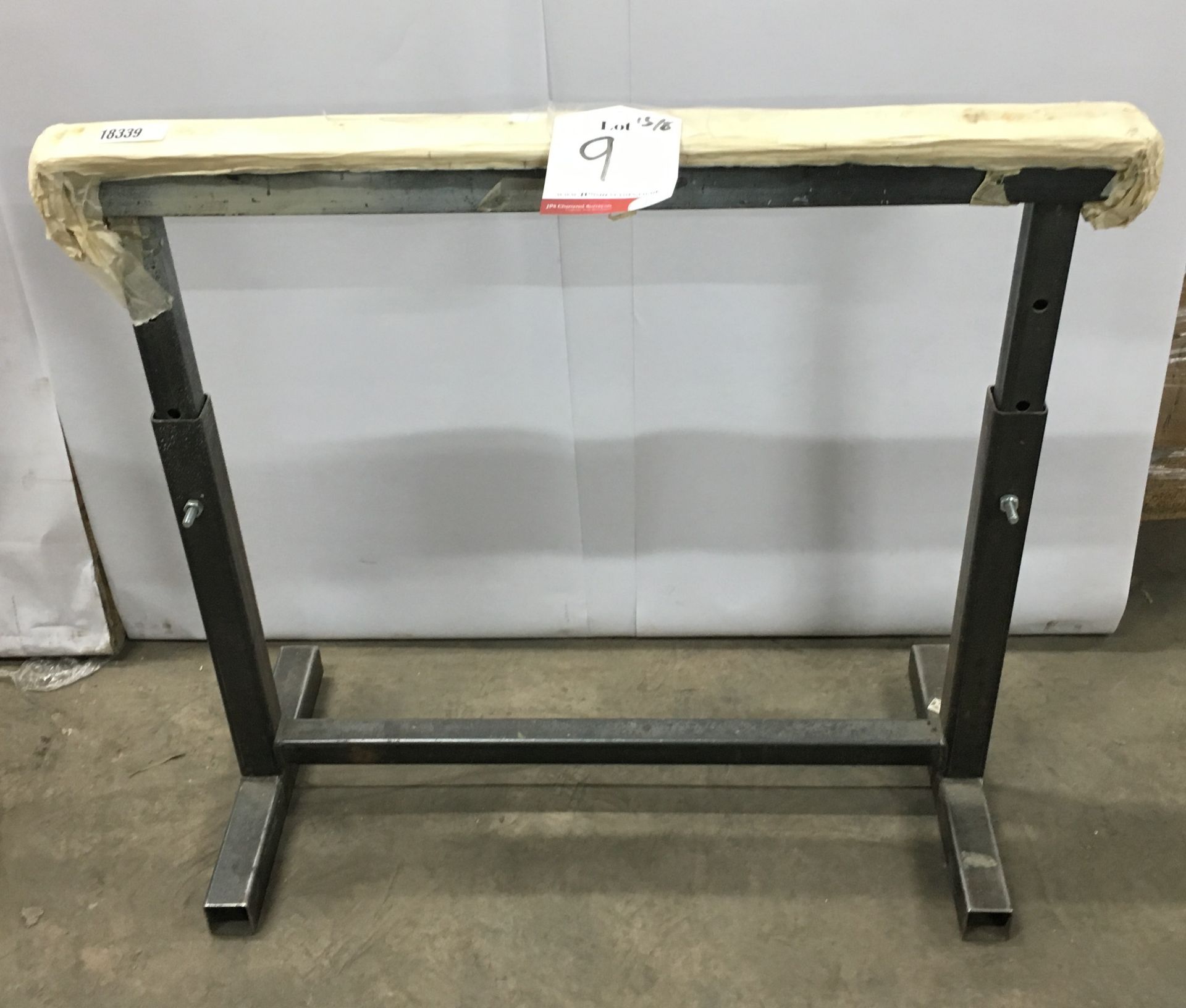 Pair of adjustable steel trestles - Image 2 of 2