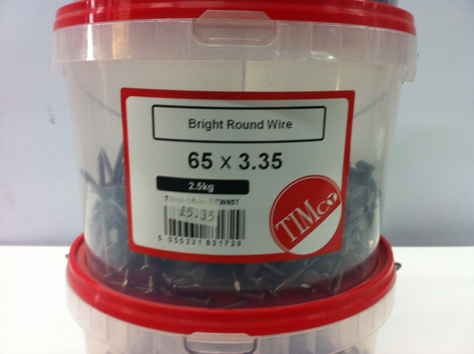 5 x Various 2.5kg Tubs of Timco Galvanised & Bright Round Wire - Image 3 of 7