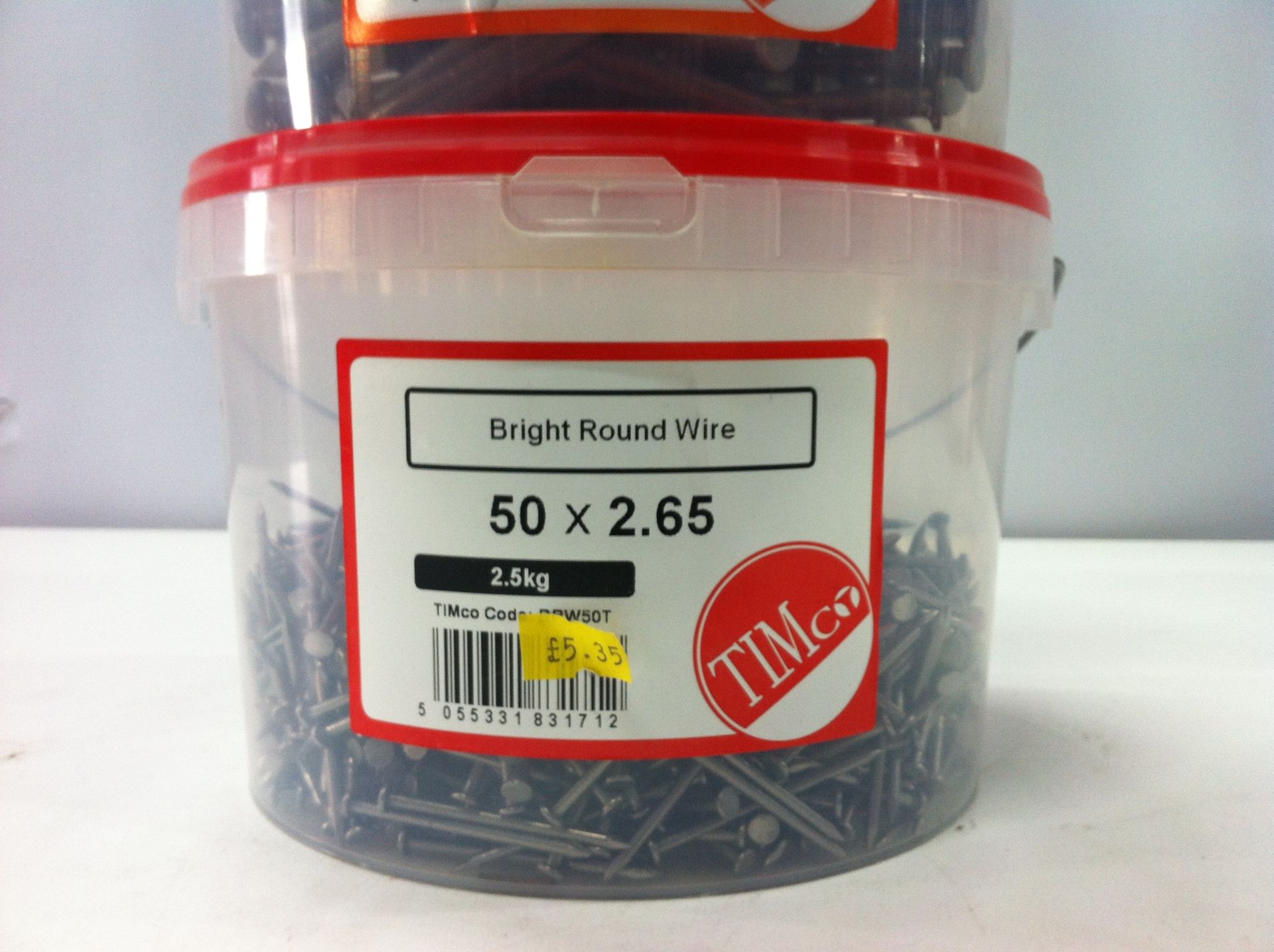 5 x Various 2.5kg Tubs of Timco Galvanised & Bright Round Wire - Image 7 of 7