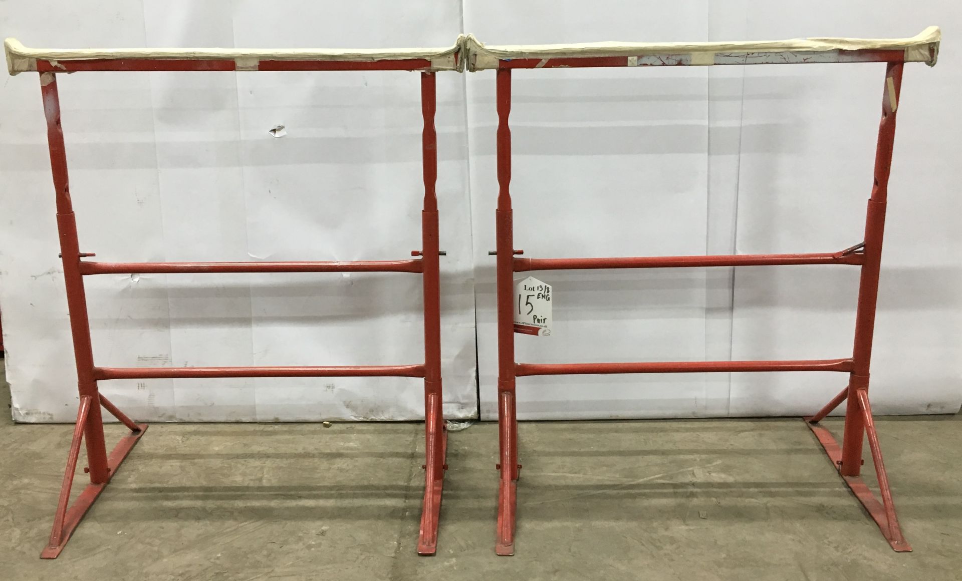 Pair of Aluminium Trestles - Red