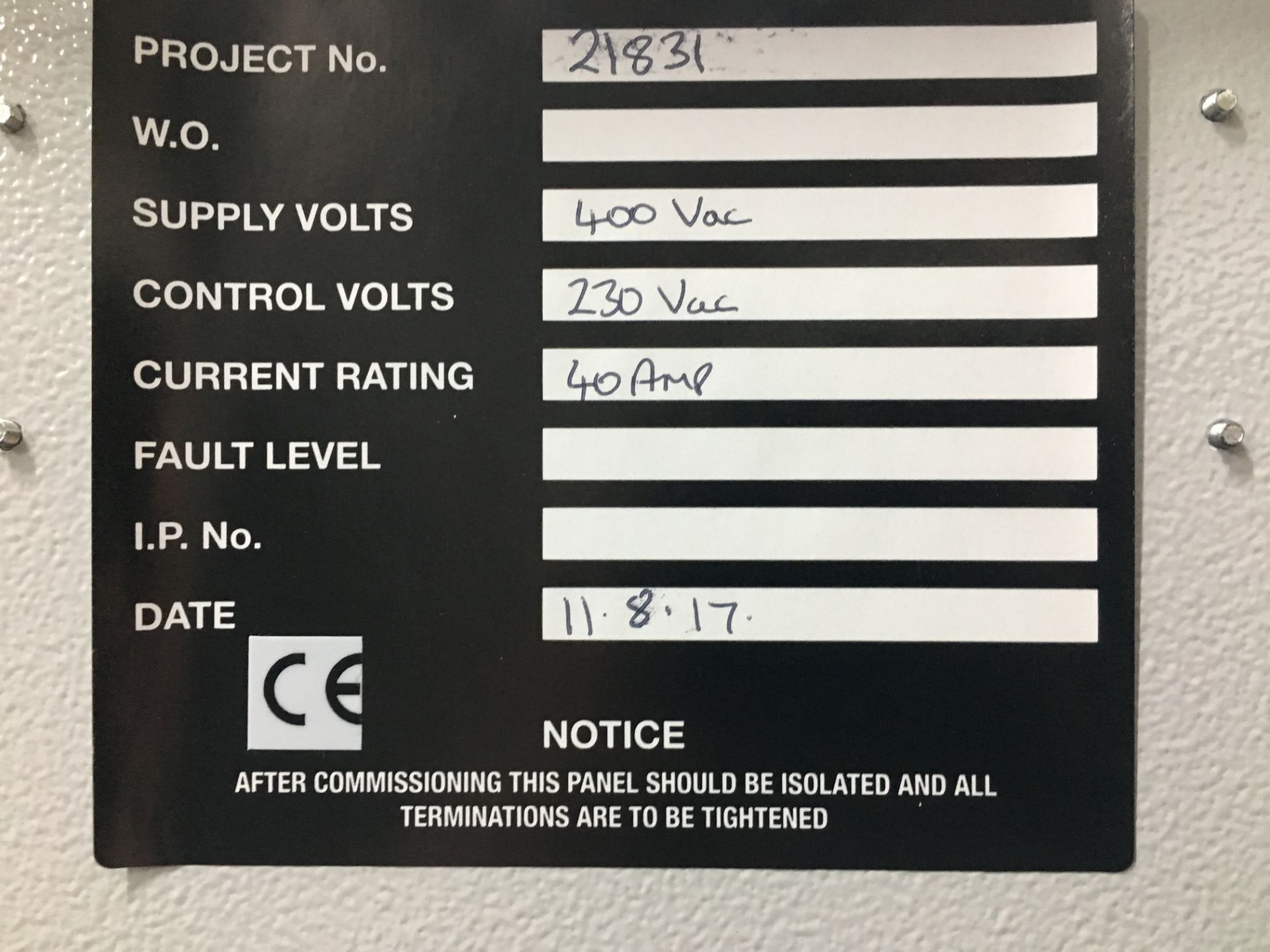 Eta Industrial Control Panel Enclosure with Fuses - See Pictures - Image 3 of 4