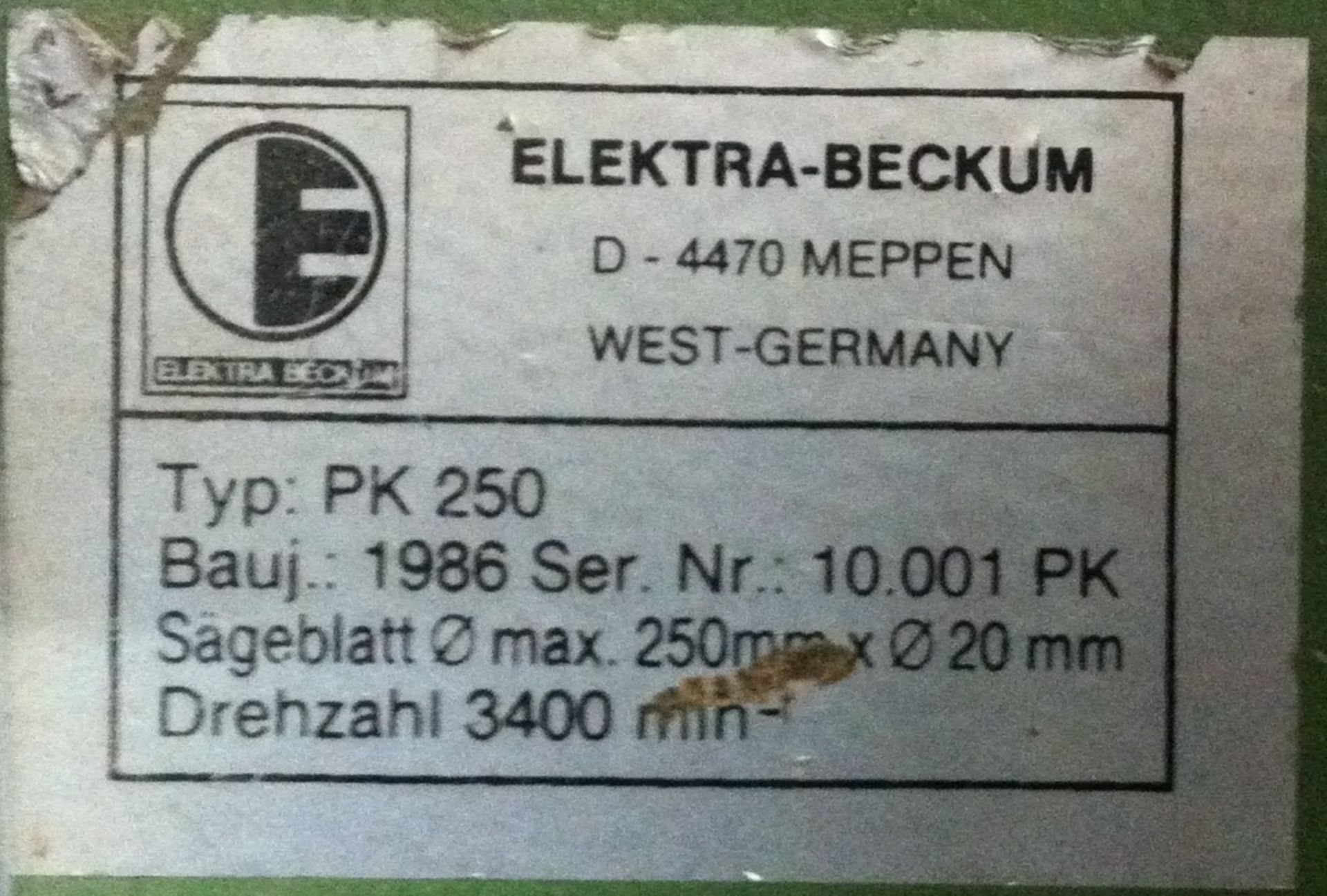 Elektra Beckum Circular Saw - Image 5 of 6