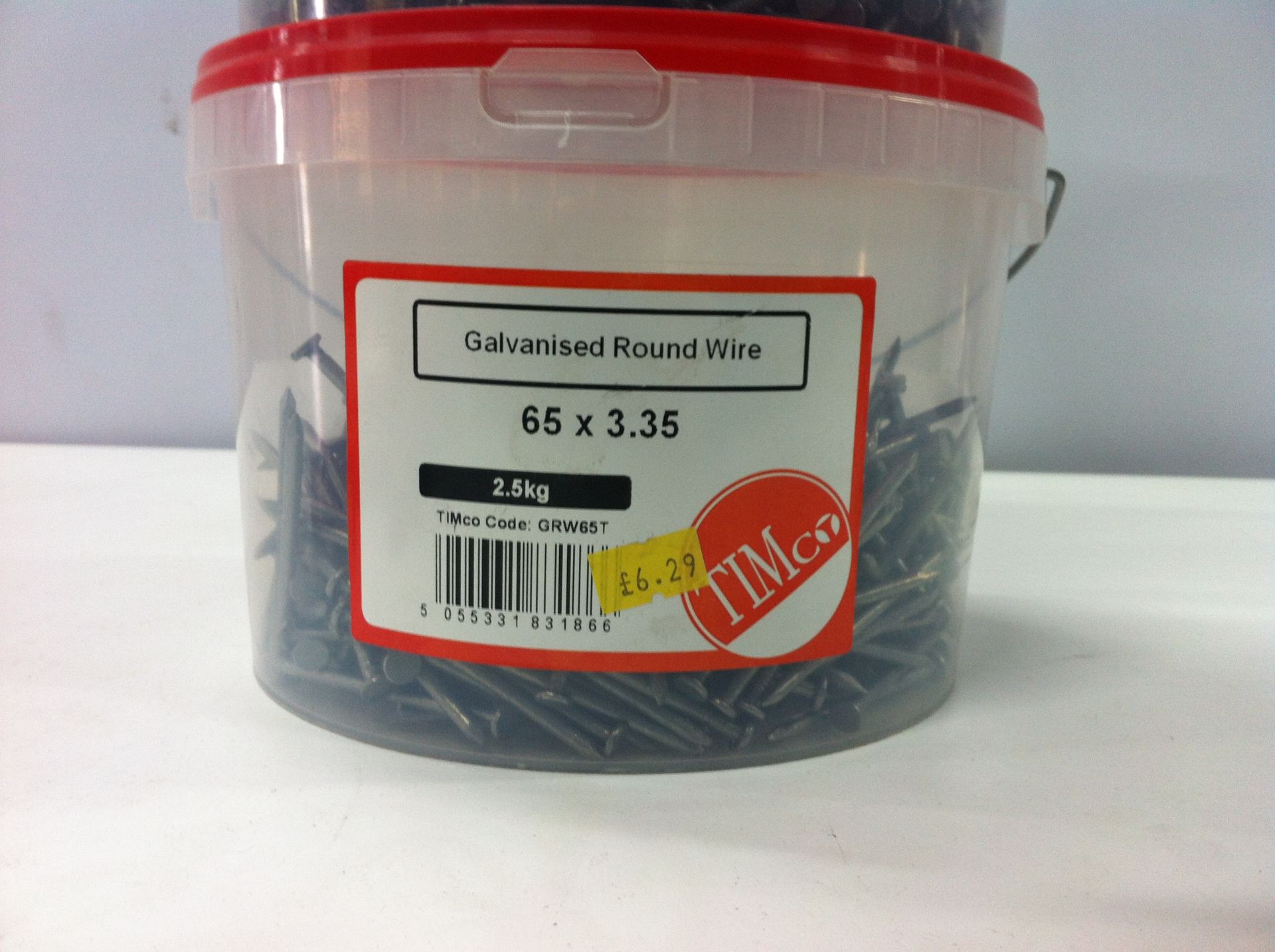 5 x Various 2.5kg Tubs of Timco Galvanised & Bright Round Wire - Image 4 of 7