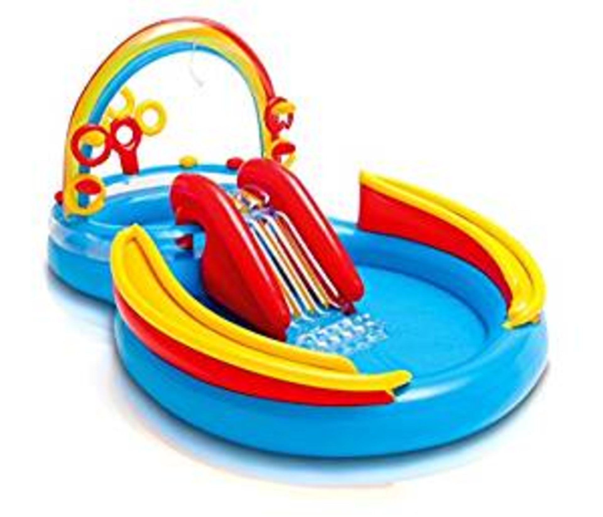 1 x Intex Rainbow Ring Play Centre | 6941057402499 | RRP £ 59.99 DAMAGED PACKAGING