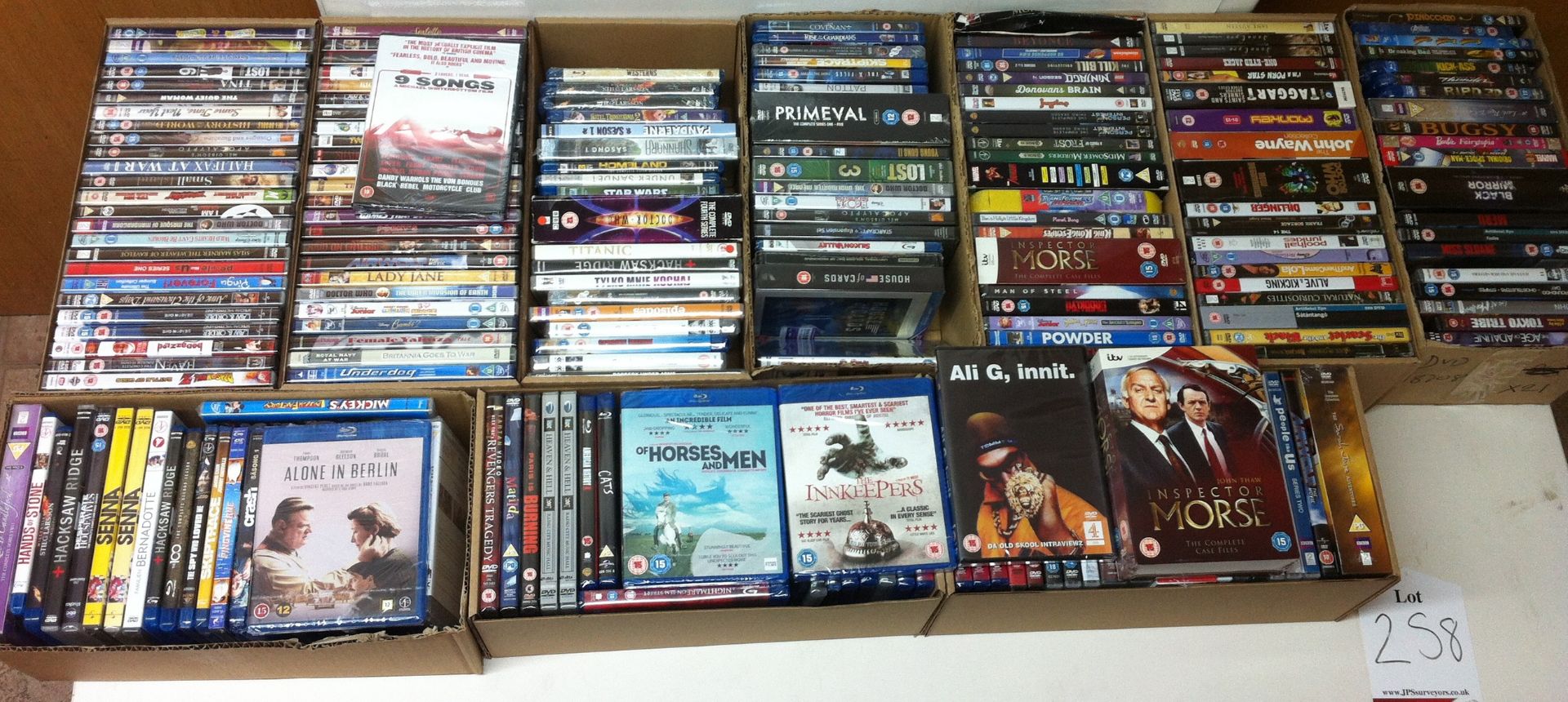 207 x DVDs and Blu Rays