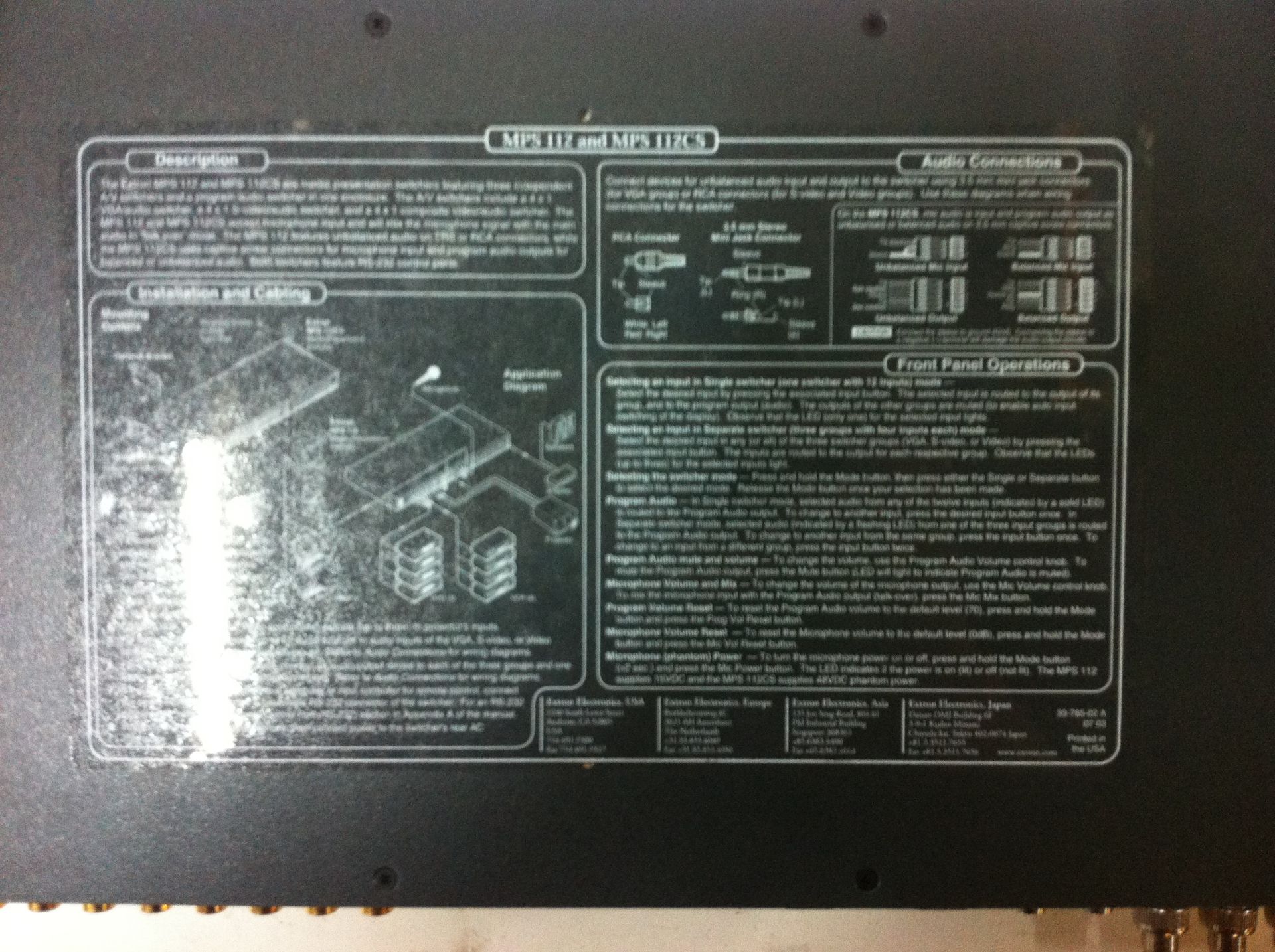 Extron MPS Series Media Presentation Switcher - Image 4 of 4