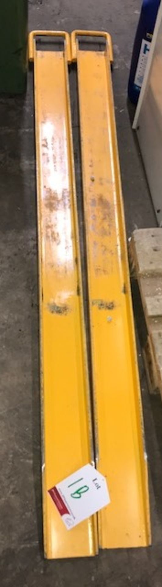 Set of Forklift Extensions - L = 190cm W = 15cm