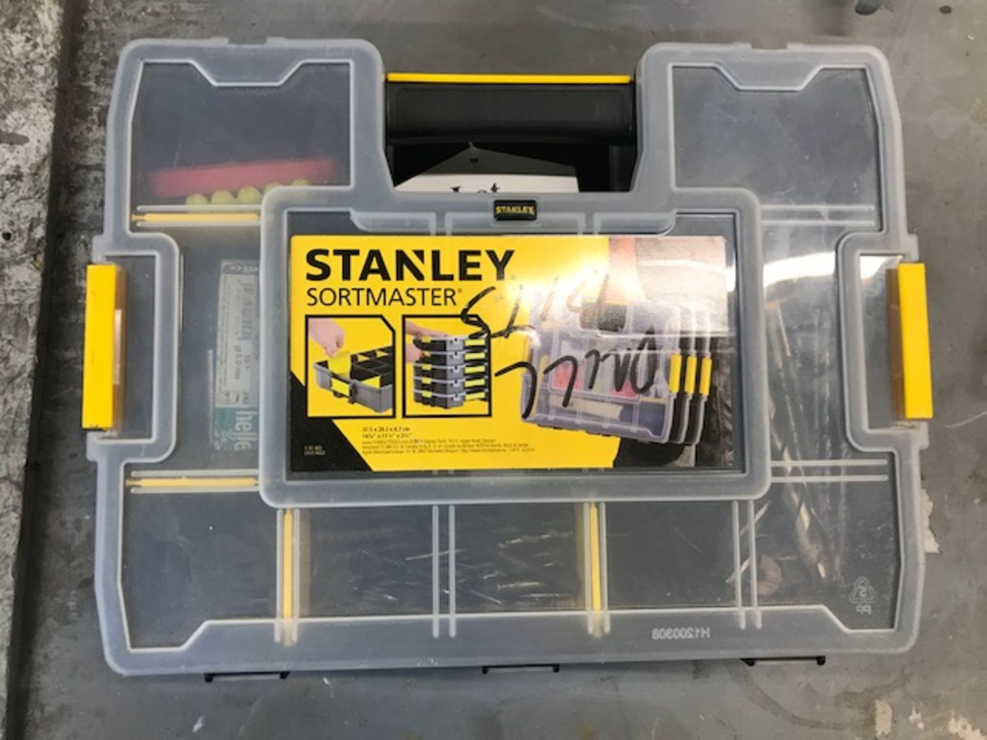 2 x Stanley Stackable Sortmaster Toolcases w/ Contents as Pictured - Image 2 of 4