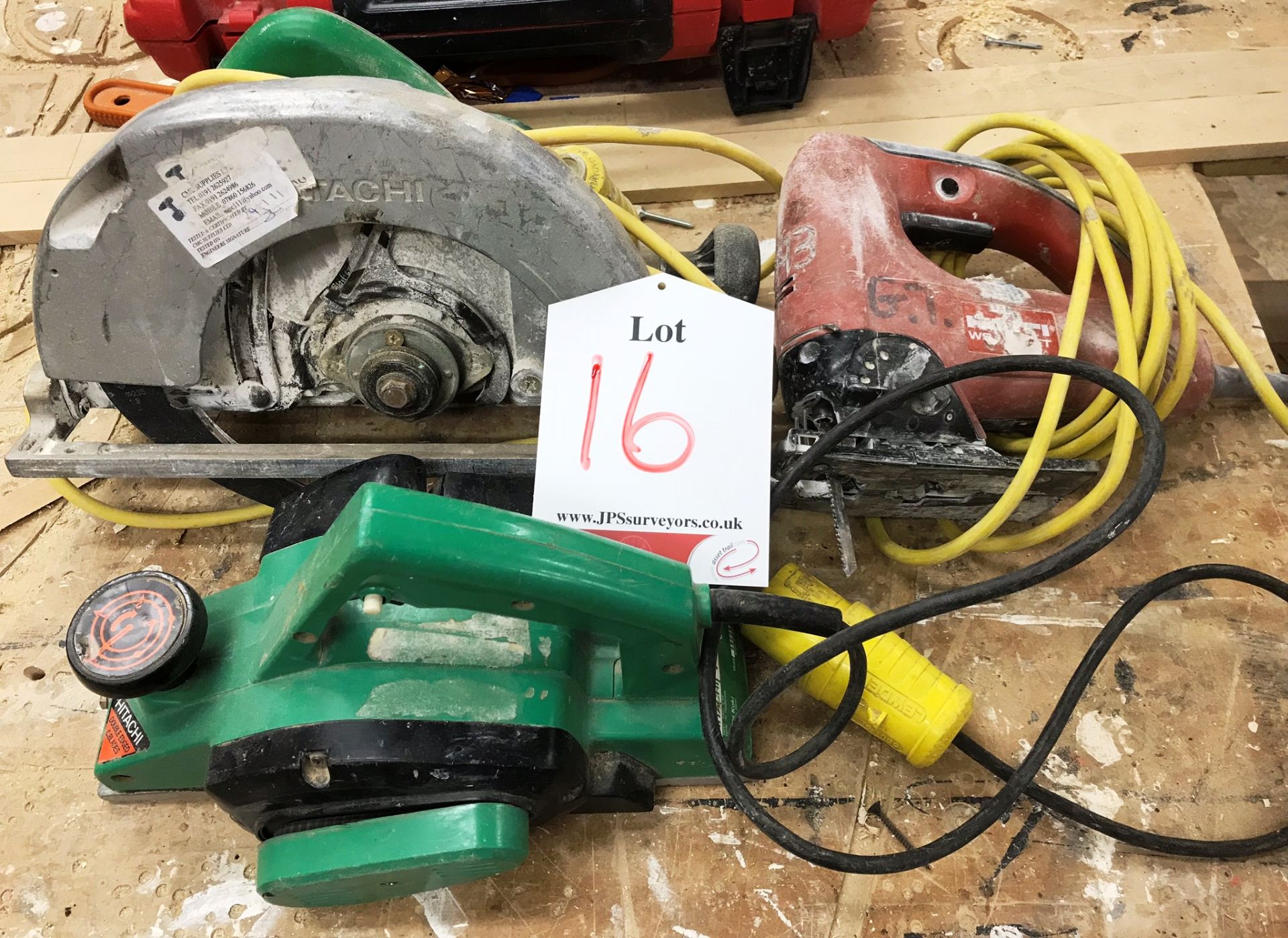 3 x Various Power Tools 110V - As pictured
