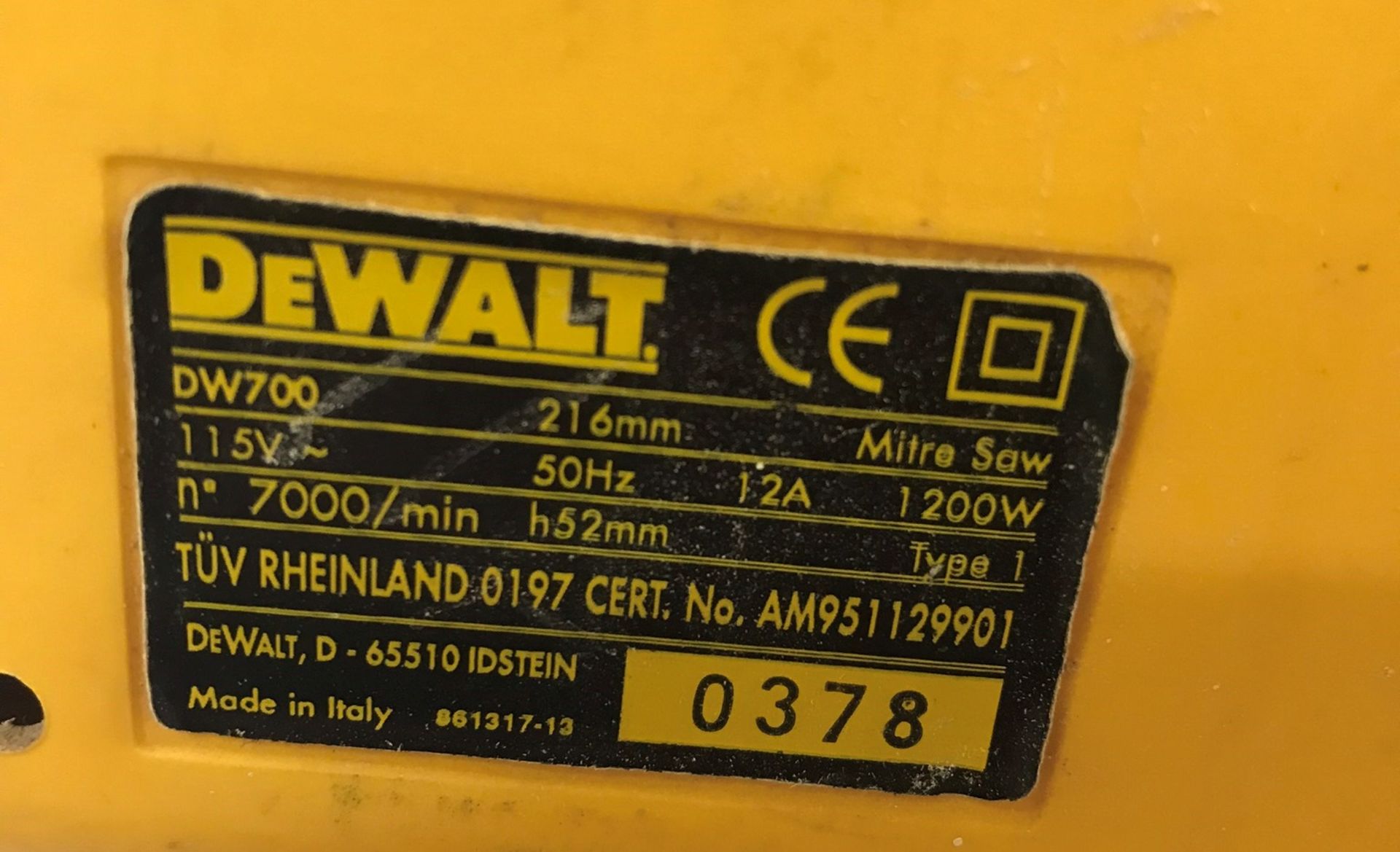 DeWalt DW700 Mitre Saw - Bild 4 aus 4