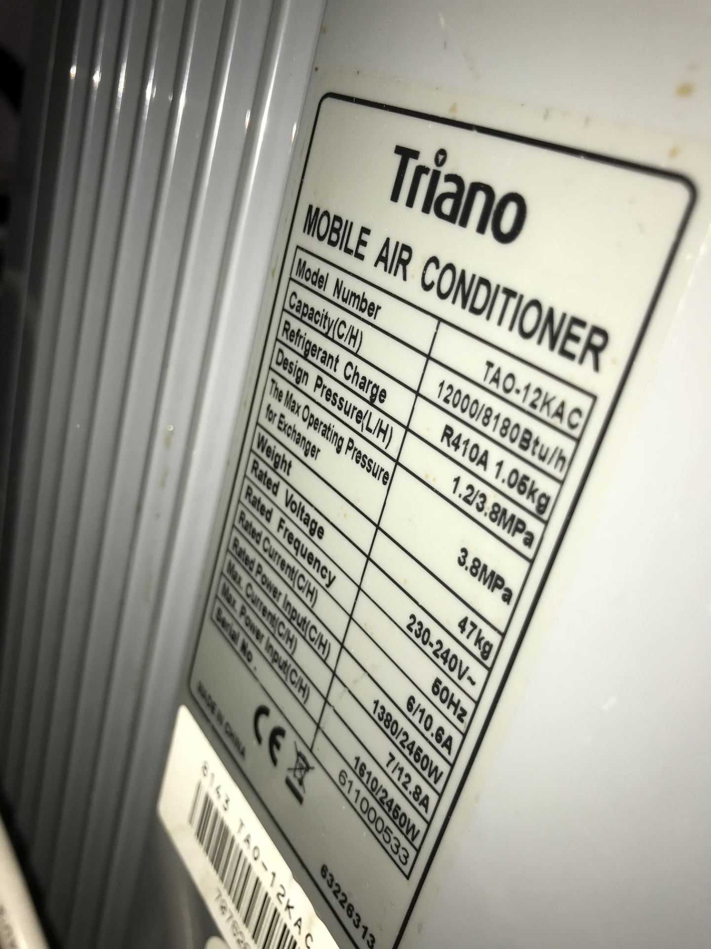 Triano Mobile Air Conditioning Unit - Image 3 of 3