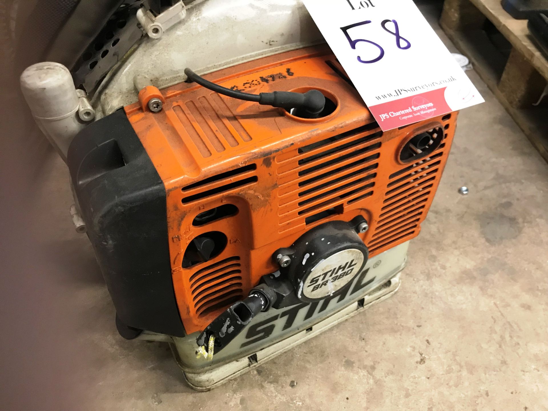 Stihl BR 380 Back Pack Blower - Missing Parts - Image 2 of 2