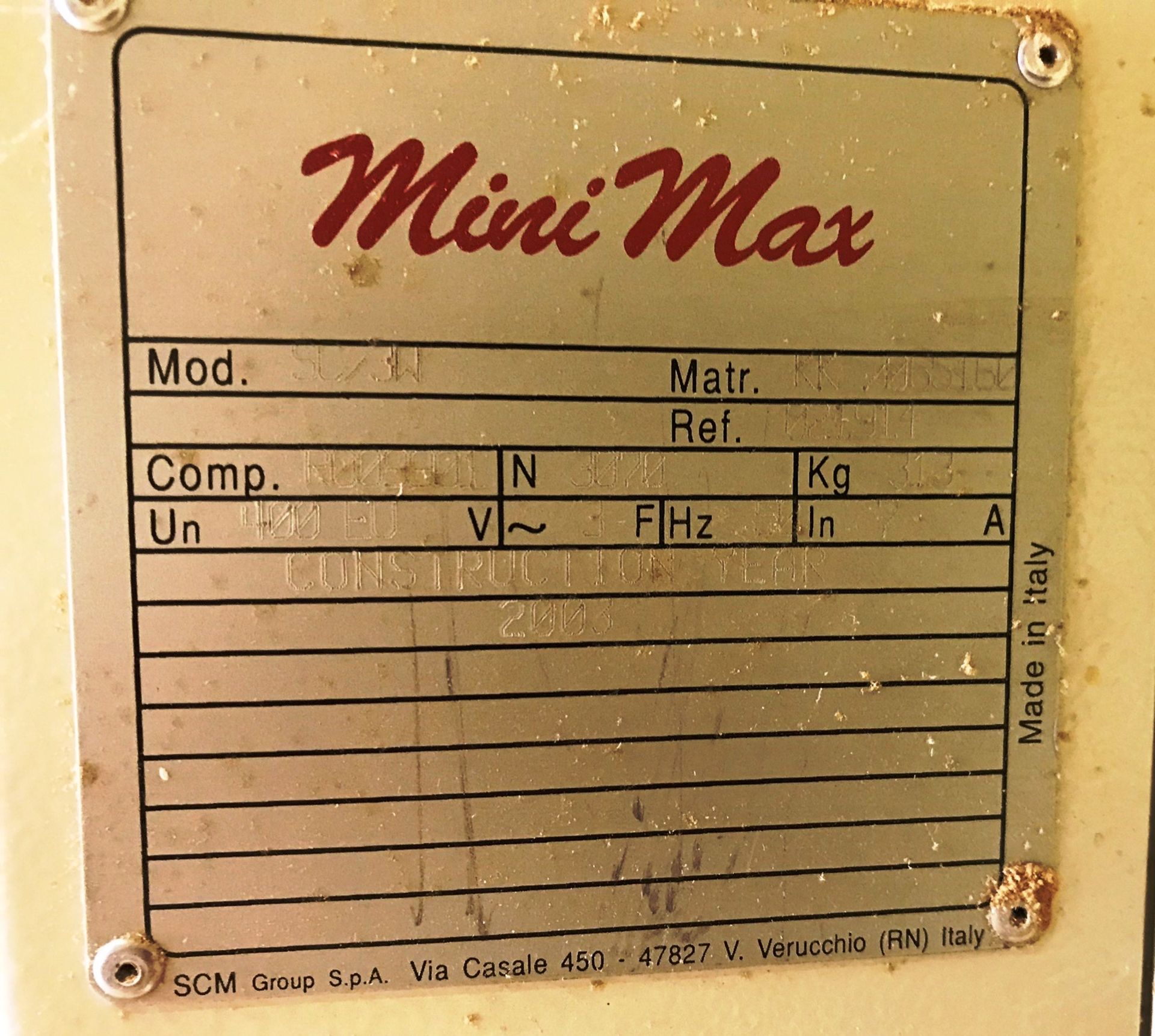 SCM Mini Max SC3W Panel Saw | YOM: 2003 - Image 3 of 5