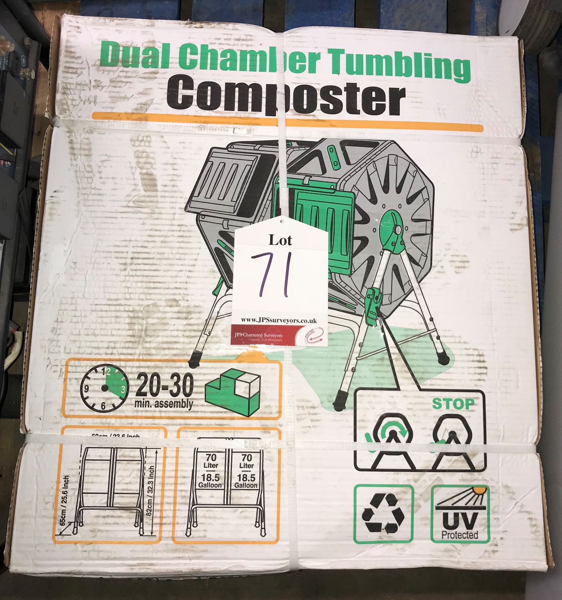 Dual Chamber Tumbling Composter