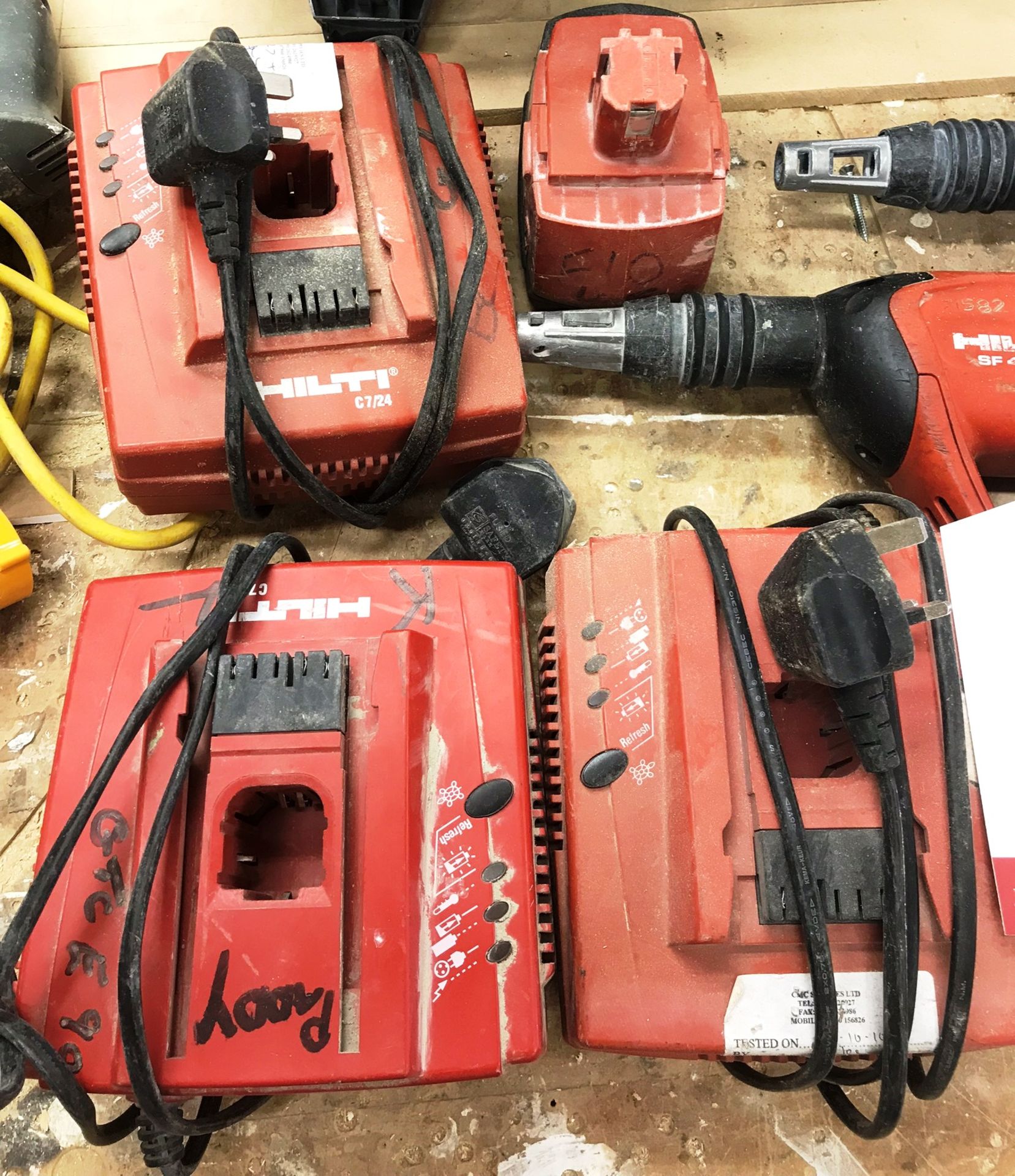 3 x Hilti SF400A Cordless Screwdrivers w/ chargers & spare batteries - Image 3 of 4